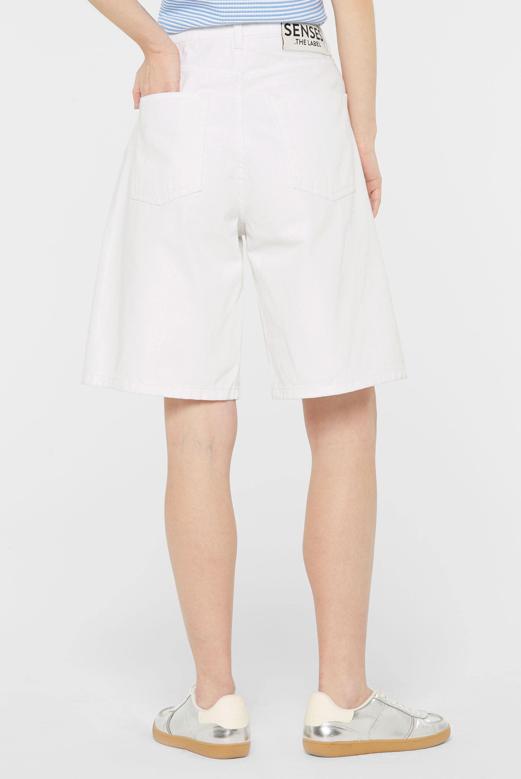 SENSES.THE LABEL Jeansshorts mit hoher Leibhöhe