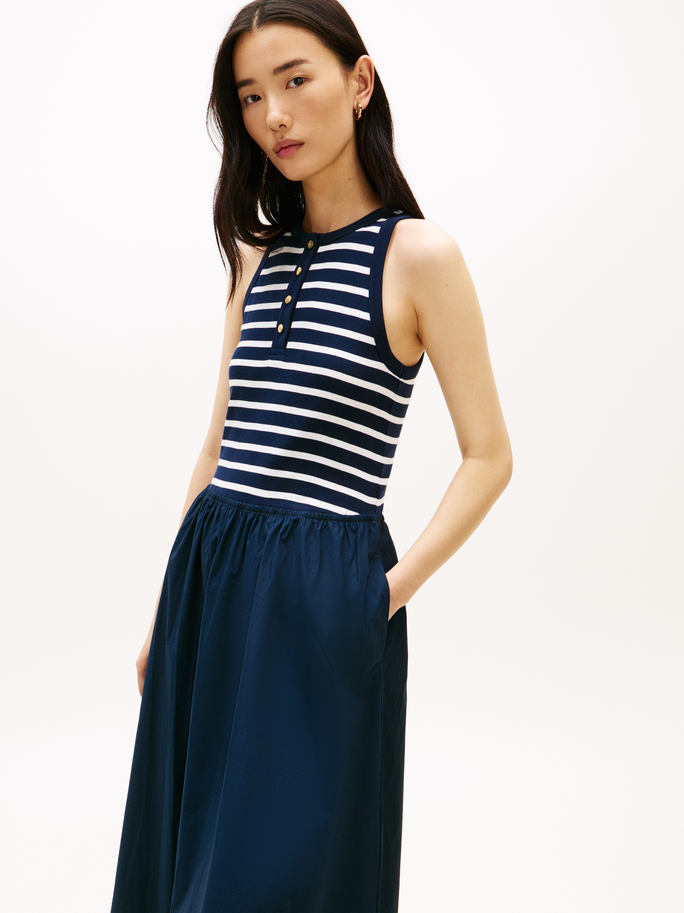 Tommy Hilfiger Midikleid  dunkelblau   L damen 4