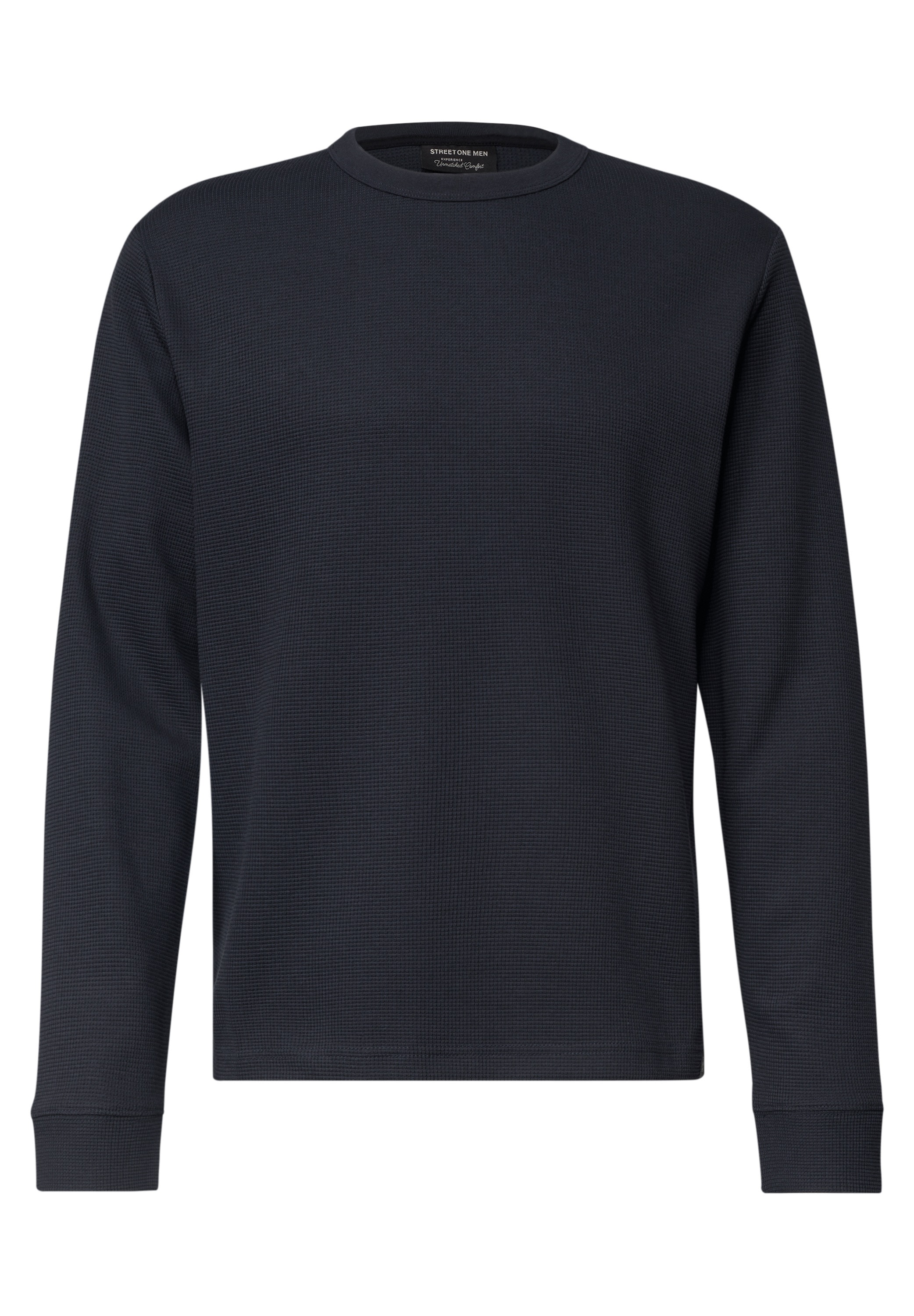 STREET ONE MEN Langarmshirt mit Rundhalsausschnitt