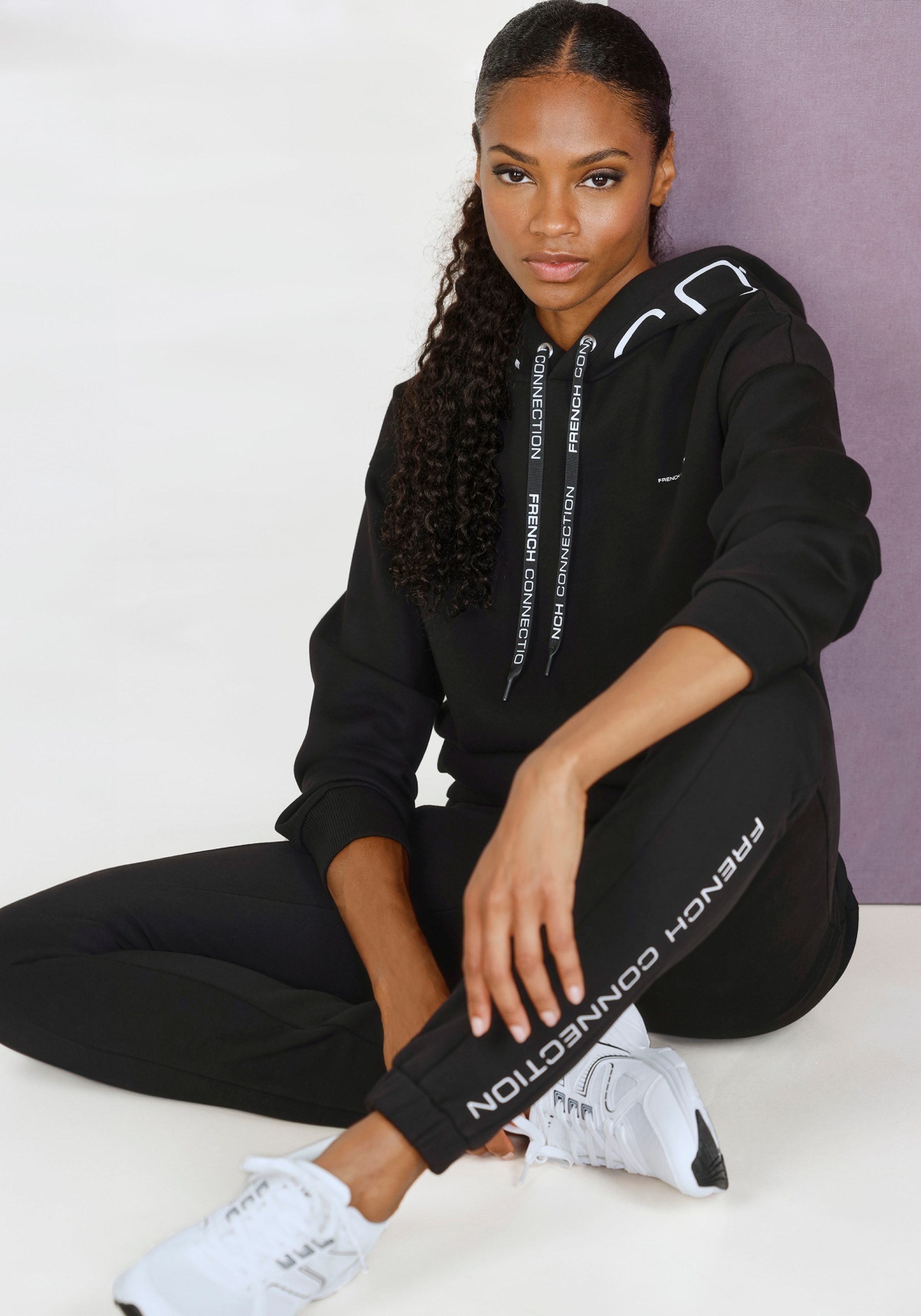 French Connection Kapuzenpullover, mit Logodruck günstig online kaufen