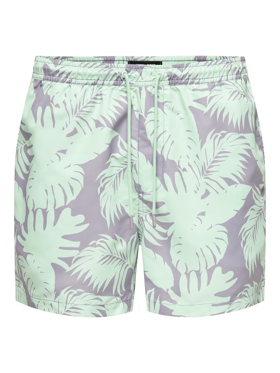 ONLY & SONS Badeshorts "ONSTED LIFE SWIM SHORT FLOWER AOP 2"