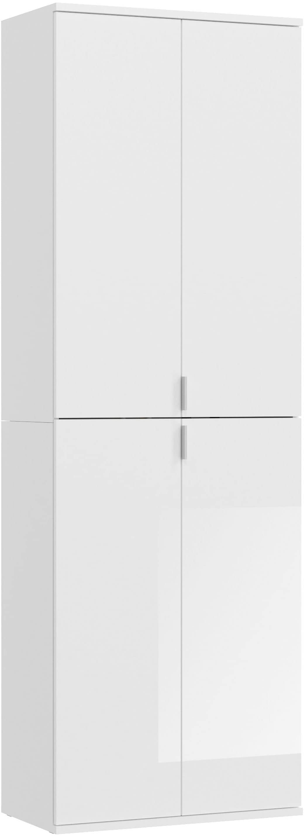 INOSIGN Garderoben-Set »Trondheim, Breite 183 cm, best. aus 3 Schränken, 12 Türen, 27 Fächer«, (Set, 3 St.), inkl. ausziehbarer Kleiderstange, Garderobenschrank, Kleiderschrank