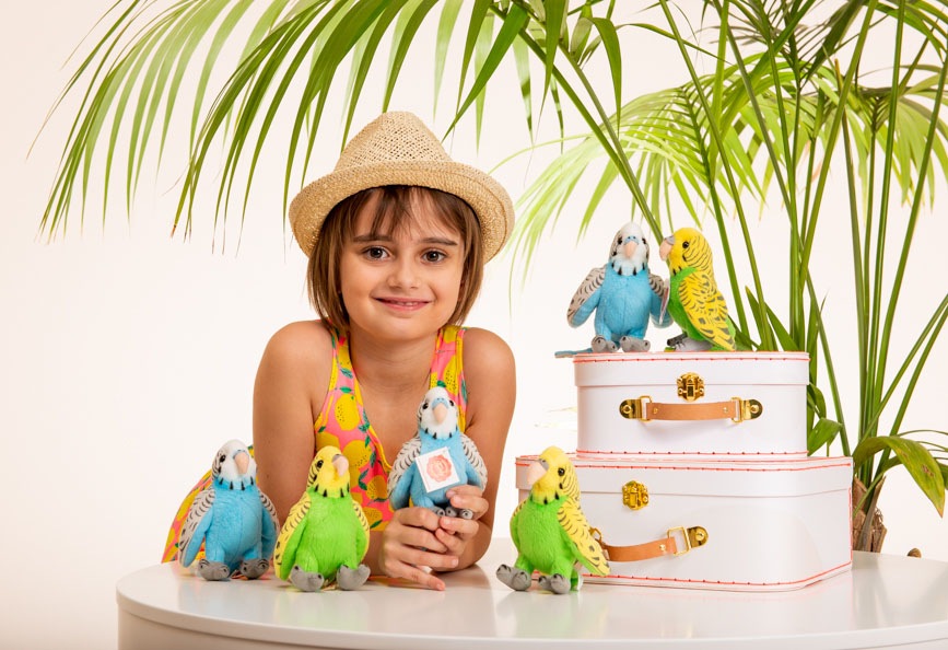 Teddy Hermann® Kuscheltier »Wellensittich grün, 13 cm«, zum Teil aus recyceltem Material