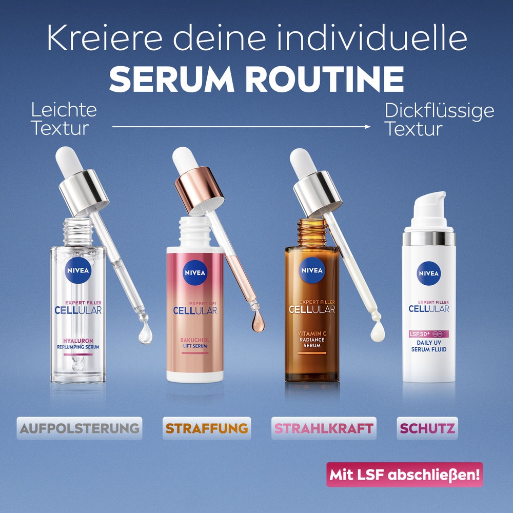 Nivea Gesichtspflege-Set »NIVEA CELLULAR Serum Layering Routine Set«