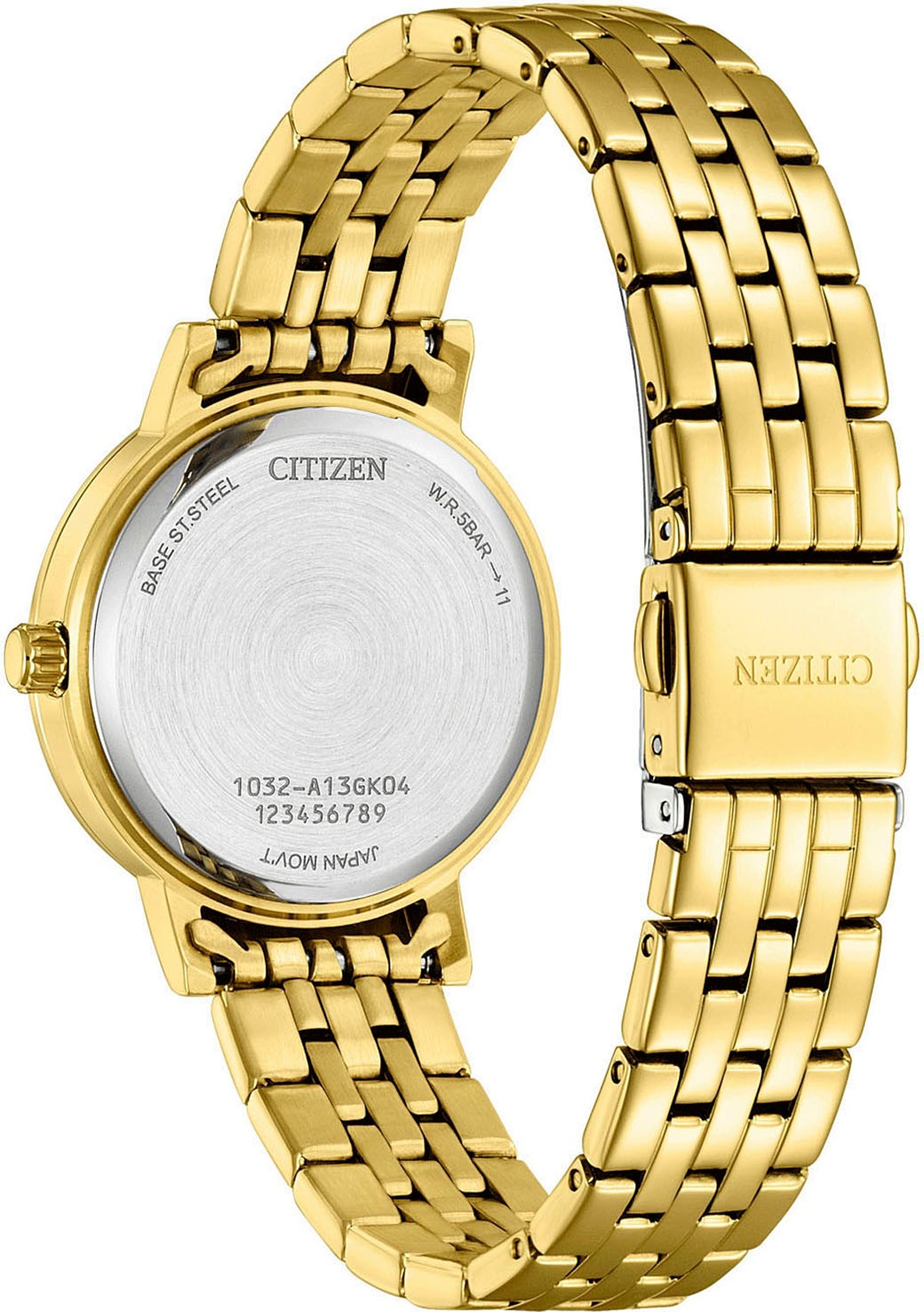 Citizen Quarzuhr, Armbanduhr, Damenuhr, Edelstahlarmband, analog