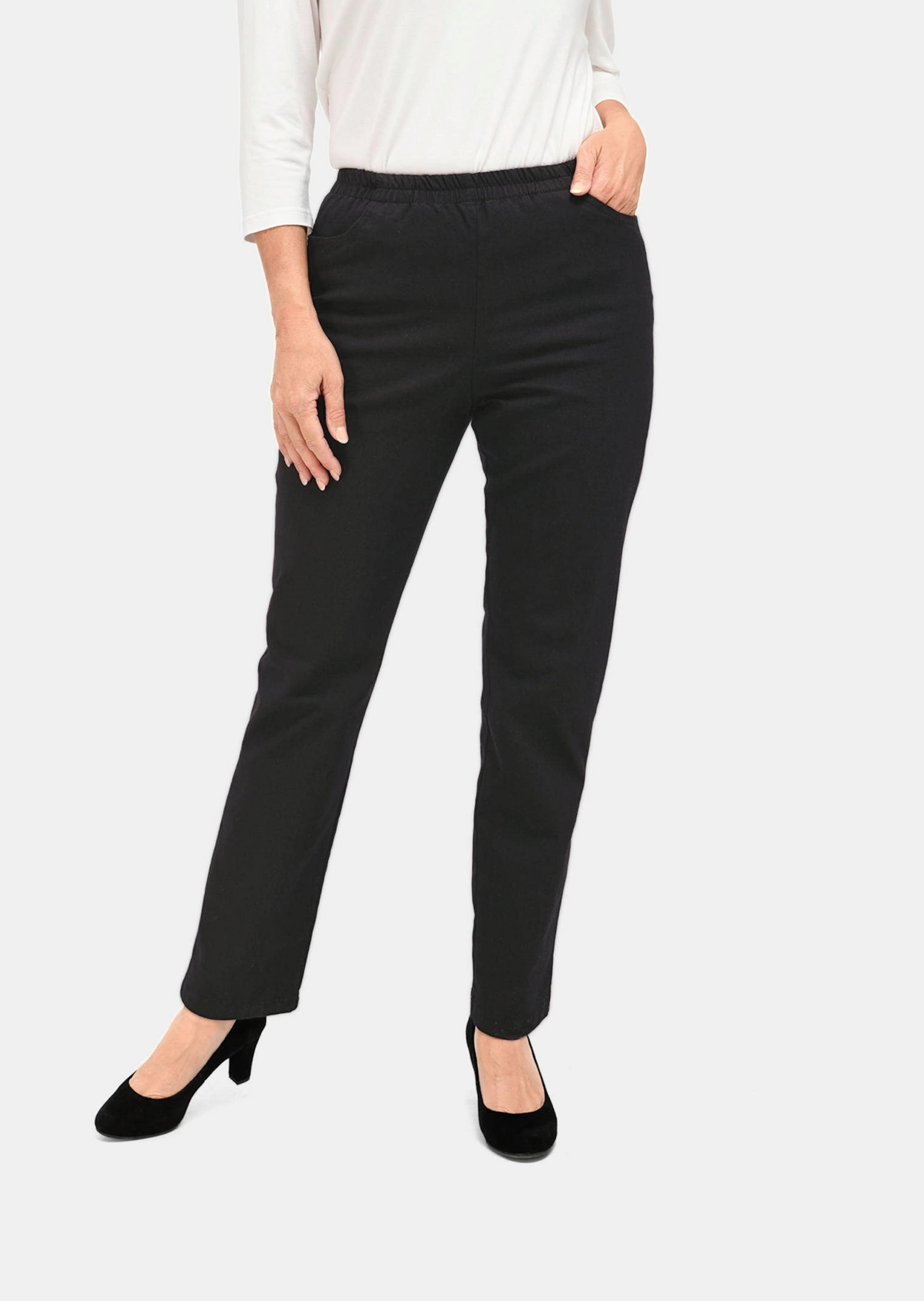 GOLDNER Regular-fit-Jeans »Jeans Bequeme Jeansschlupfhose Louisa«