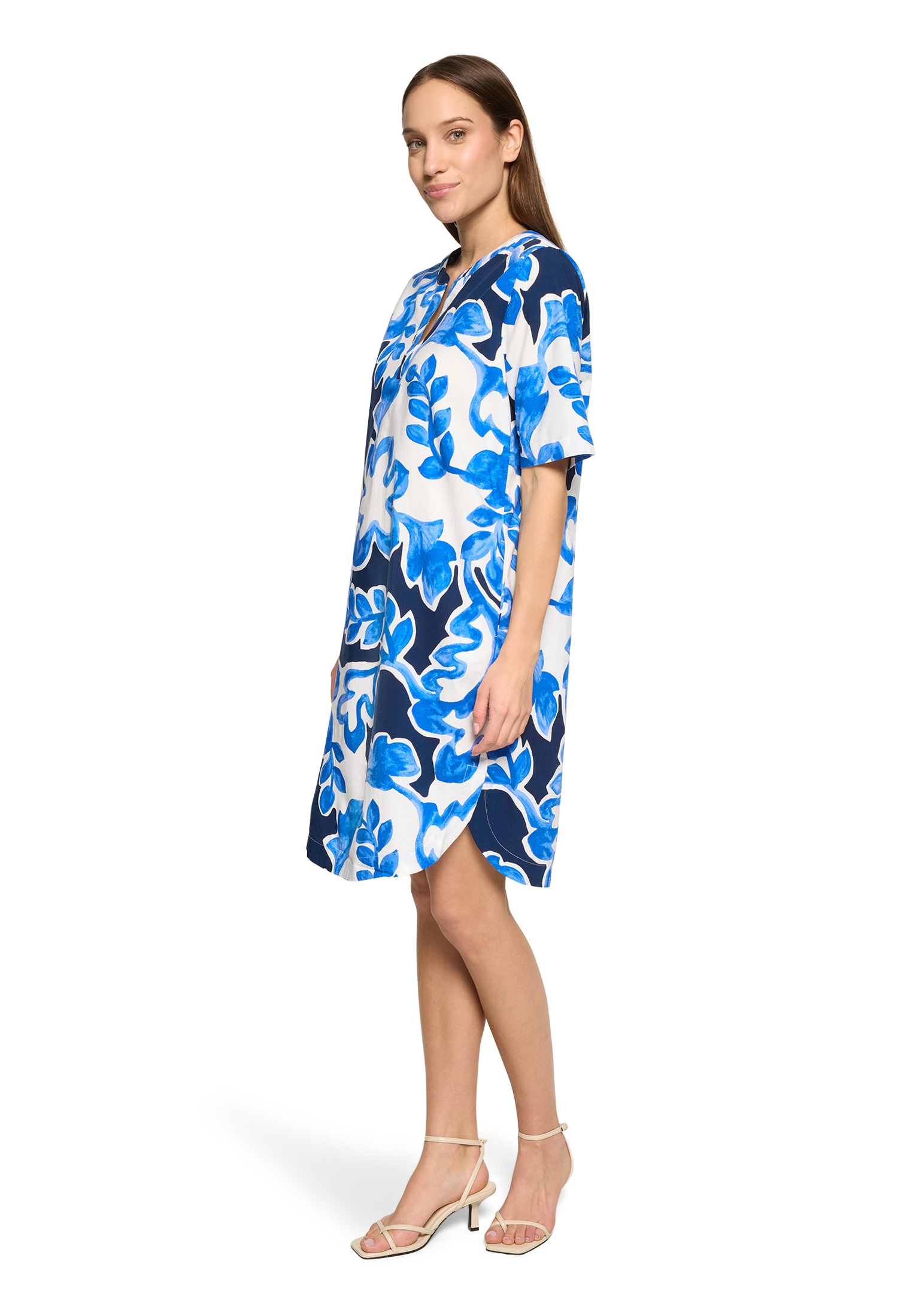 Betty&Co Hemdblusenkleid »Damen mit Print« Nahttasche
