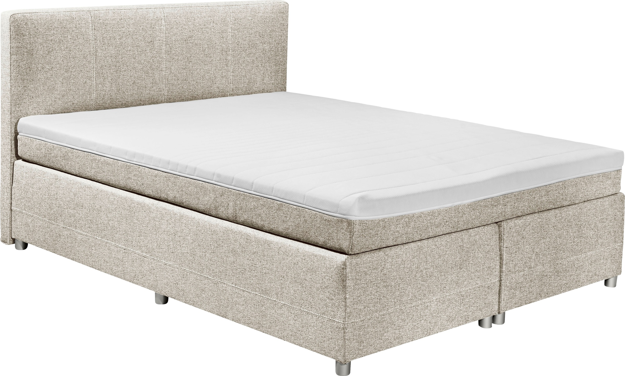 ED EXCITING DESIGN Boxspringbett »Luanda«, wahlweise mit Matratze und Topper