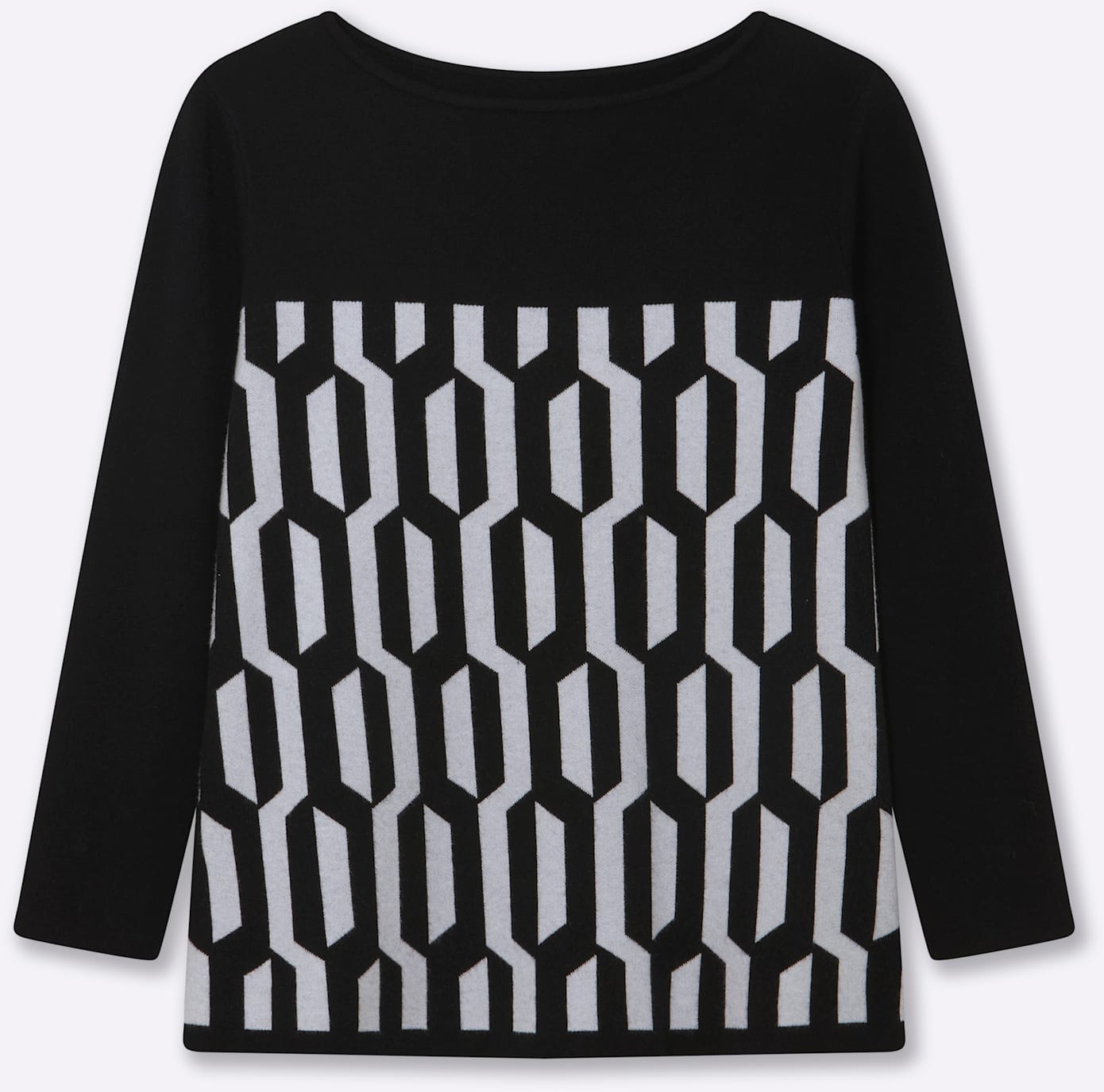 Sheego Jacquardpullover »Pullover«