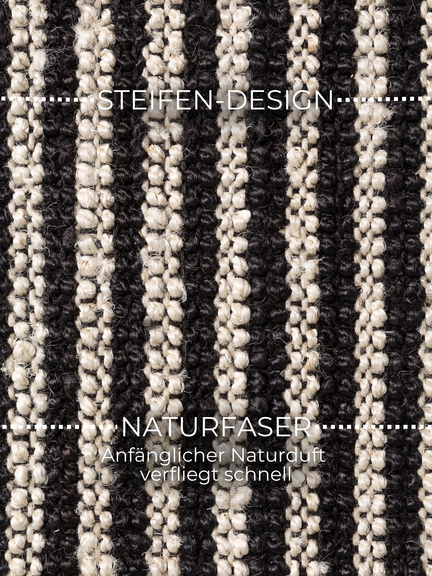 ELLE DECORATION Teppich »Juteteppich Ebony« rechteckig 10 mm Höhe Jute, Natur, Wohnzimmer, Esszimmer, Schlafzimmer, Flur, Modern, Boho