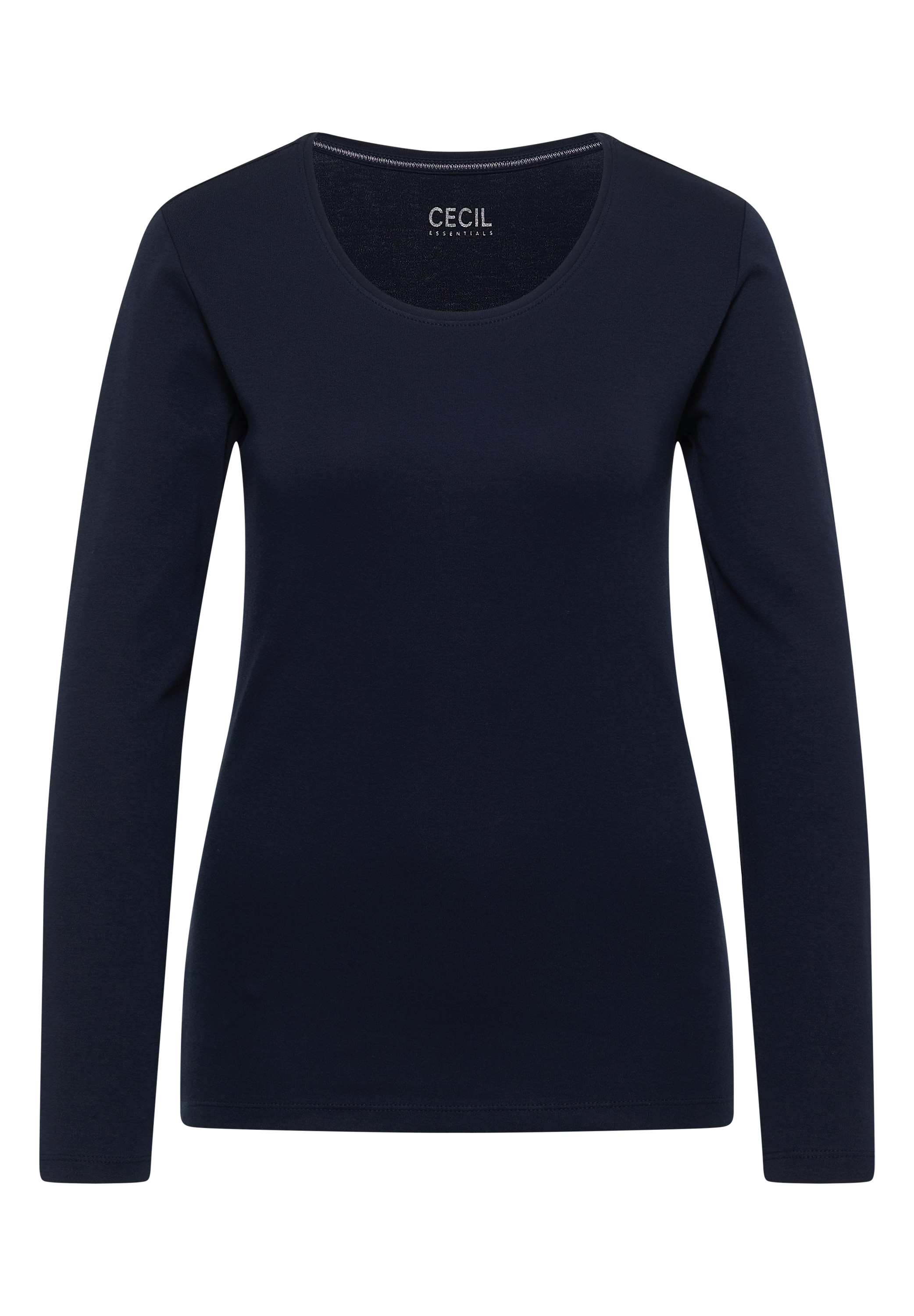 Cecil Langarmshirt aus reiner Baumwolle