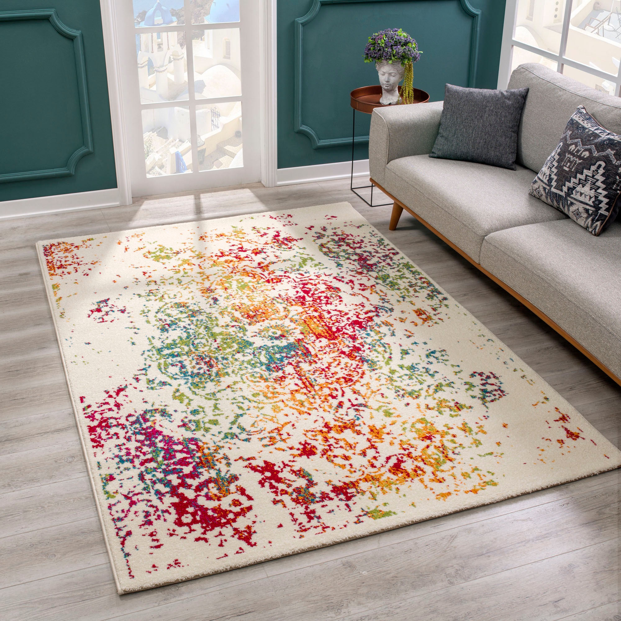 Sanat Teppich "Vintage 1607" rechteckig 13 mm Höhe Wohnzimmer, Kurzflor, Vi günstig online kaufen