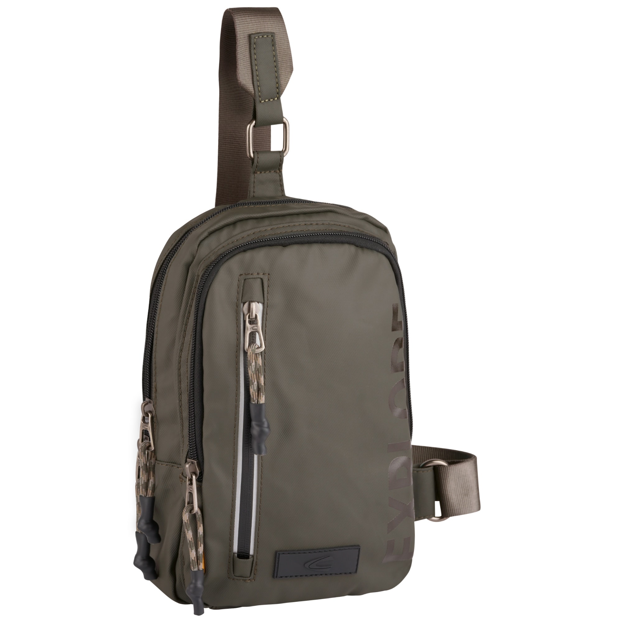 camel active "Explore" wasserabweisendes recyceltes Nylon und reflektierende Reißverschlüsse