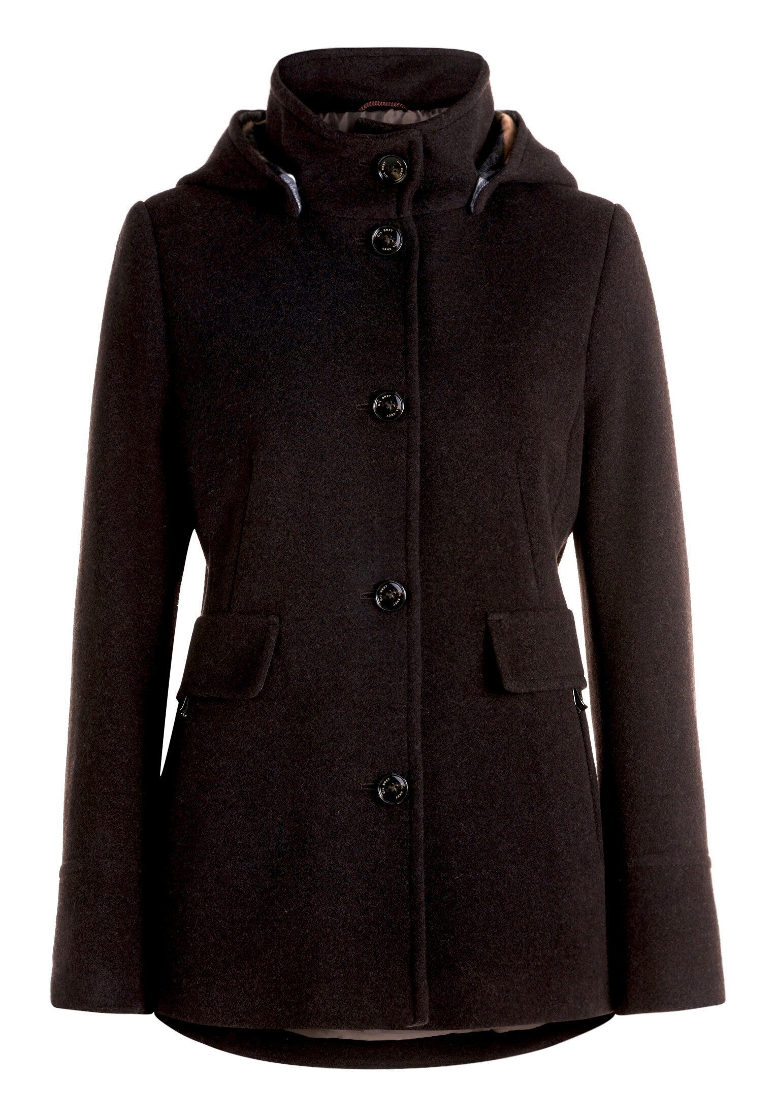 Gil Bret Wolljacke »Damen mit Kapuze« mit Kapuze