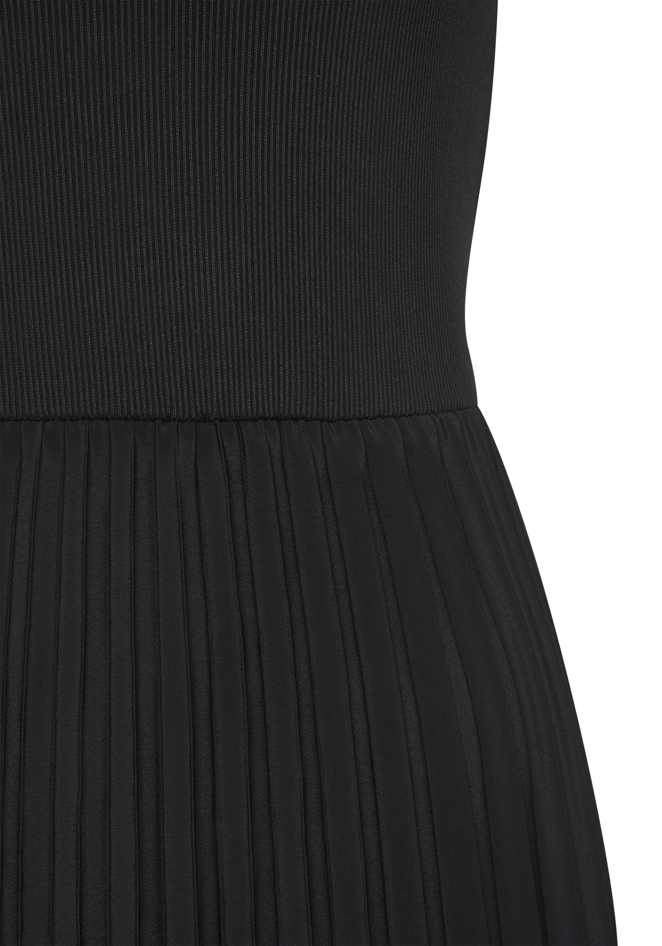 LASCANA Midikleid, mit Plisseerockteil, Basic, modisch