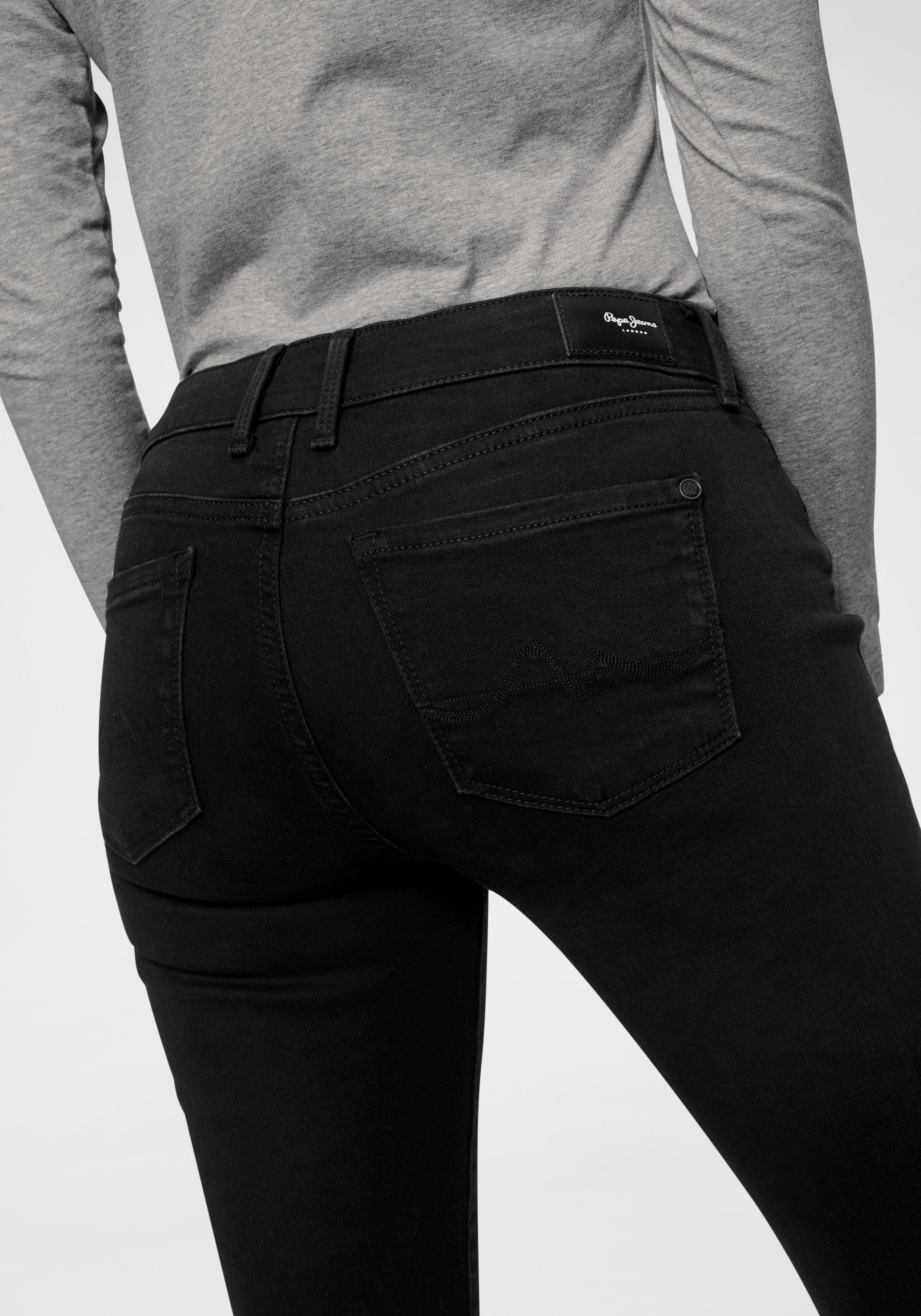 »SOHO«, und Bund im Pepe | 1-Knopf 5-Pocket-Stil BAUR bestellen Stretch-Anteil Jeans mit Skinny-fit-Jeans