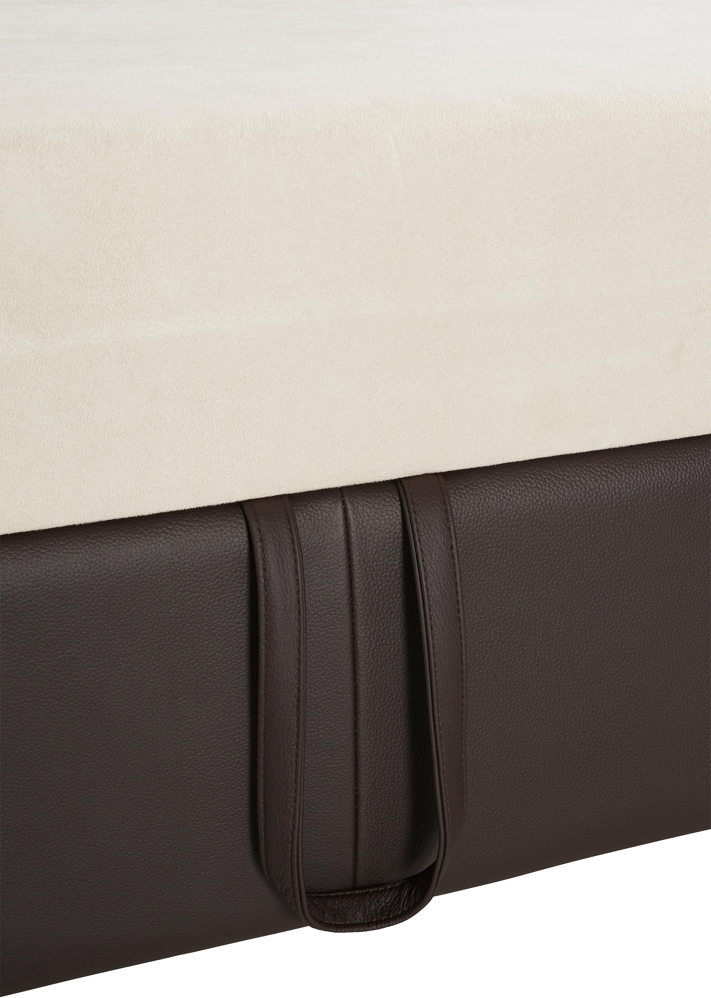 COTTA Ecksofa »Leandra L-Form«, wahlweise mit Bettfunktion & Bettkasten