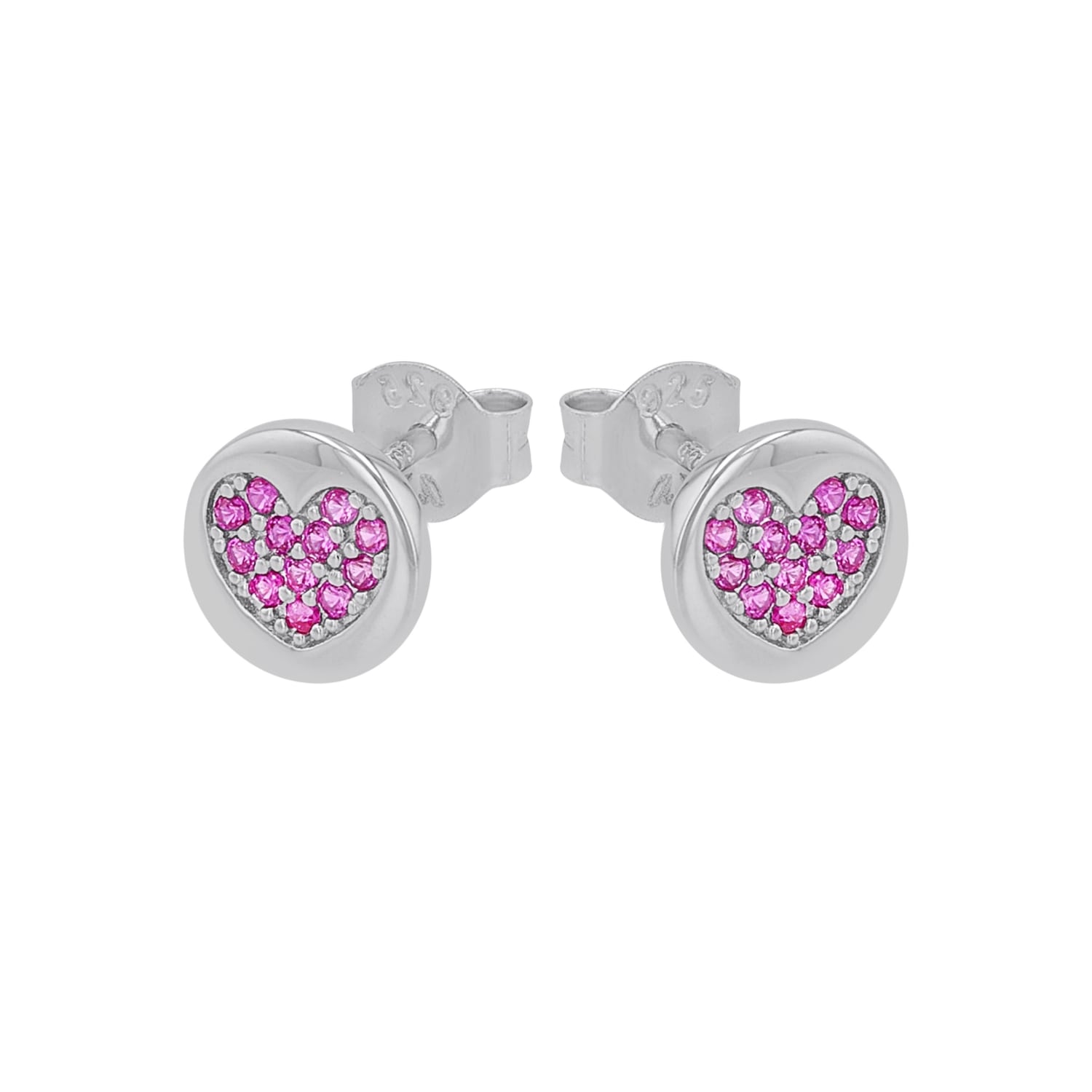 Prinzessin Lillifee Paar Ohrstecker »Herzen, 2037919«, mit Zirkonia (synth.)