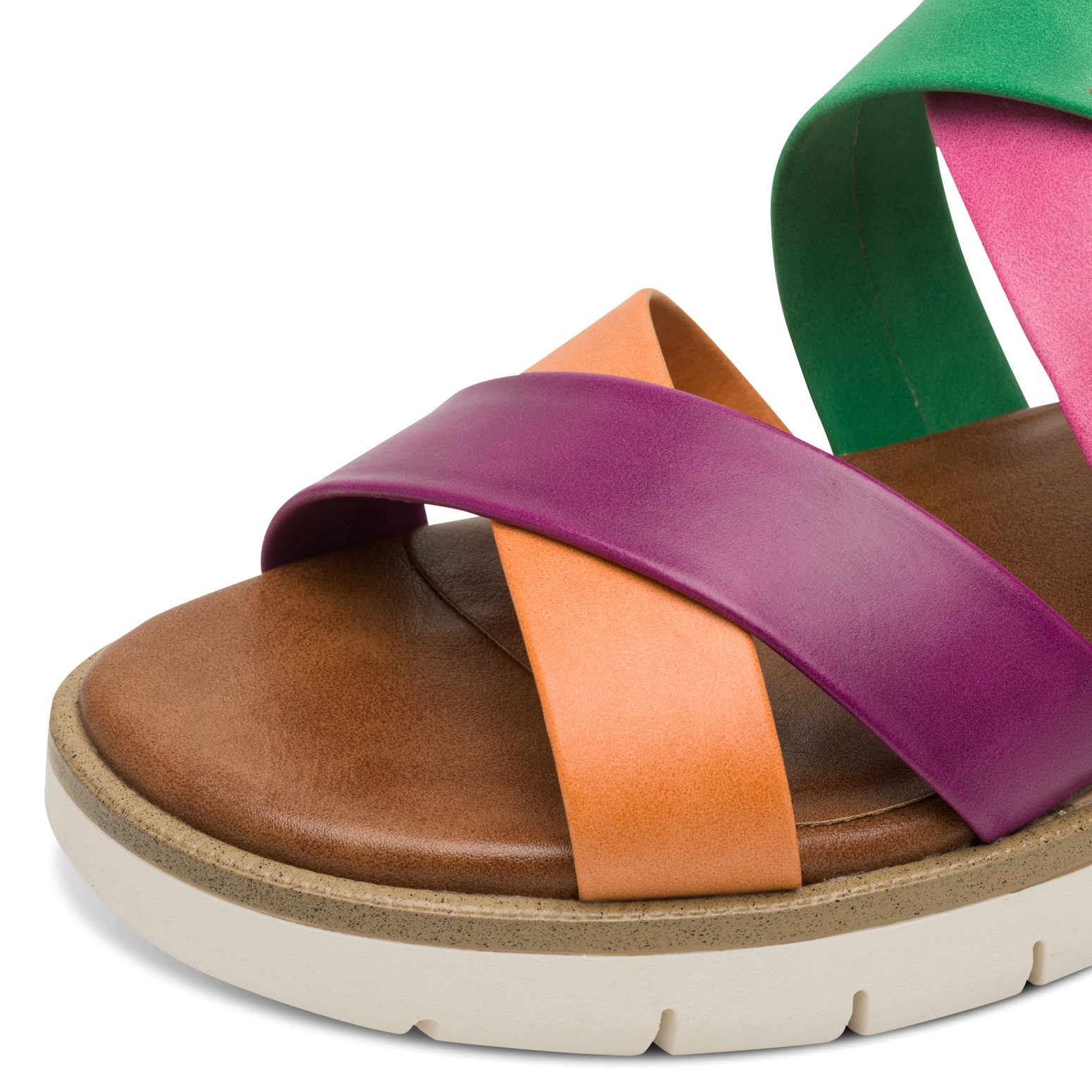 MARCO TOZZI Keilsandalette  Plateau, Riemchensandale in farbenfroher Gestaltung