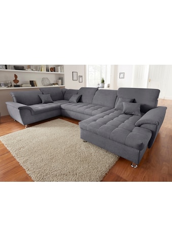 DOMO collection Sofa »Franzi patogi su Kopfteilverstel...