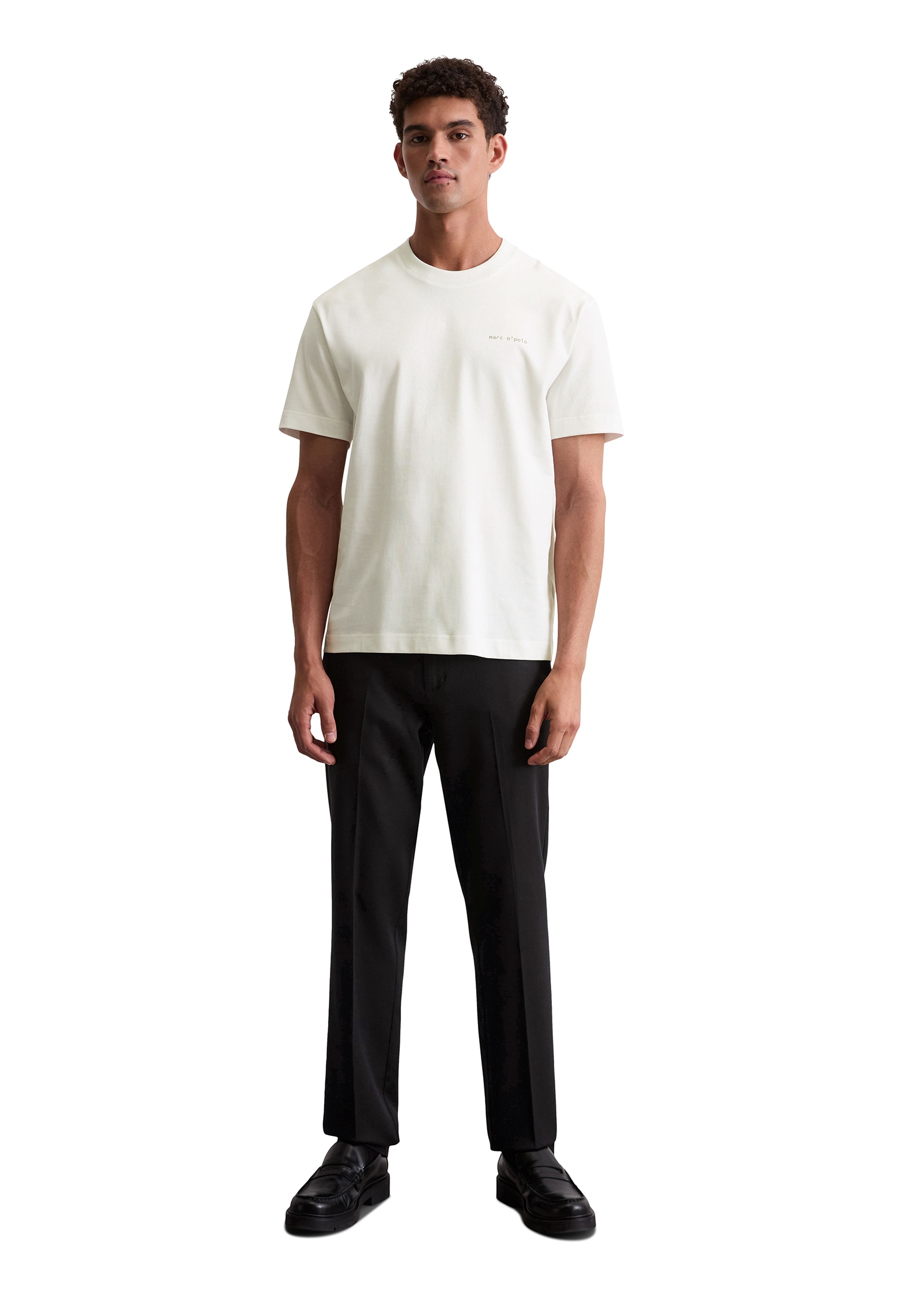 Marc O'Polo T-Shirt, relaxed fit, Rundhals, mit Natur-Rückenprint