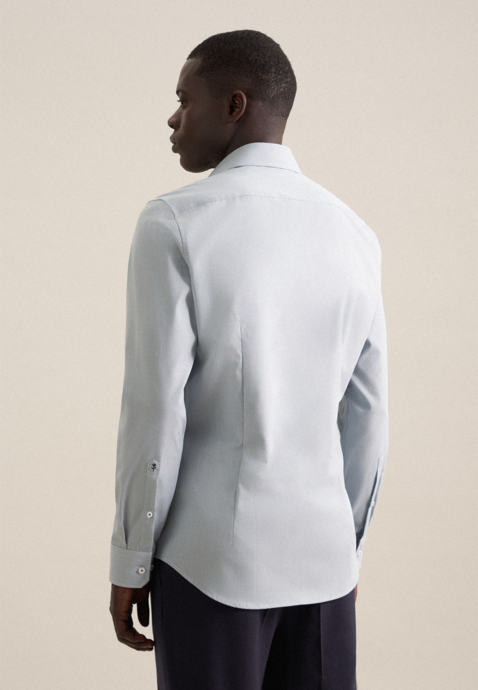 seidensticker Businesshemd "Slim" Slim 1/1 Kentkragen Struktur günstig online kaufen