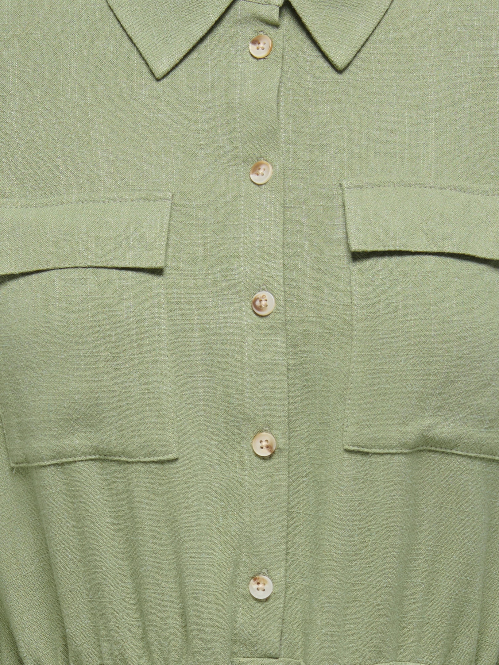 ONLY Blusenkleid »ONLSIESTA L/S LINEN BL SHIRT DRESS PNT« Viskosemischung, regular fit, mit Leinen