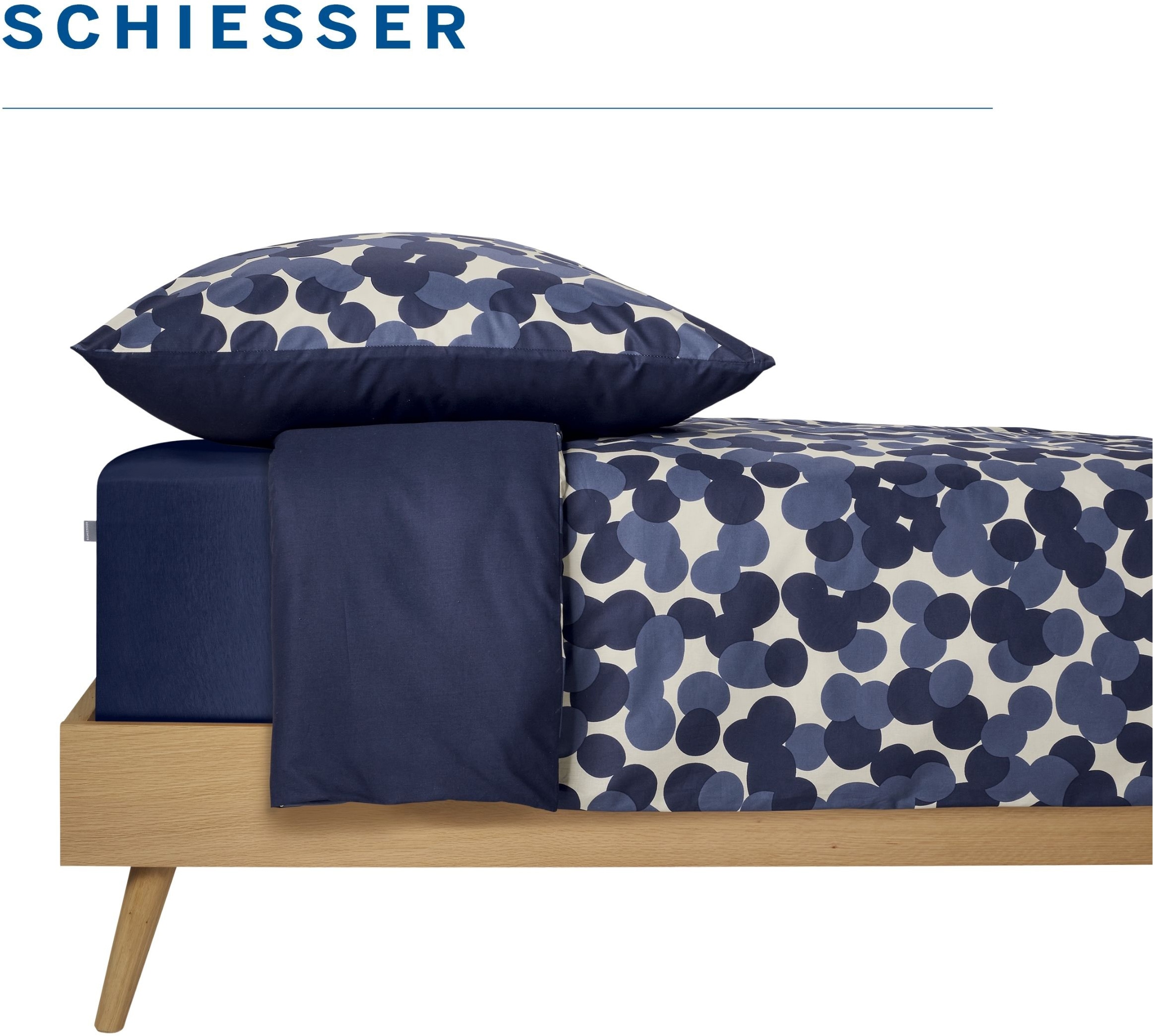 Schiesser Wendebettwäsche »Allez aus weicher Baumwolle mit aufheiternden Punkten« 2 Stk. OEKO-TEX® MADE IN GREEN