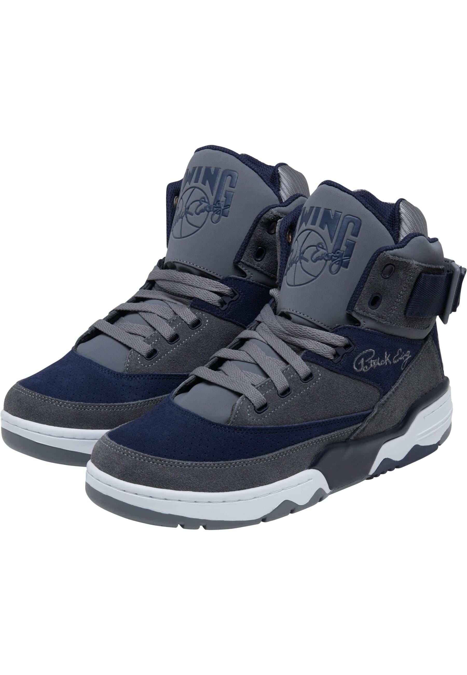 EWING Trainingsschuh "Ewing EWING 33 HI Georgetown", Gr. 10,5quiet shade, martime blau, weiß, Leder, Schuhe