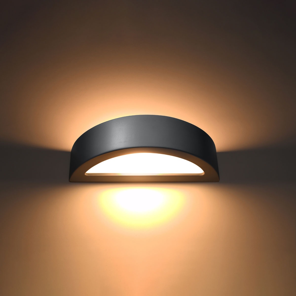 SOLLUX lighting Wandleuchte »ATENA«, 1 flammig, Leuchtmittel E27 | ohne Leuchtmittel, Das Oberteil scheint