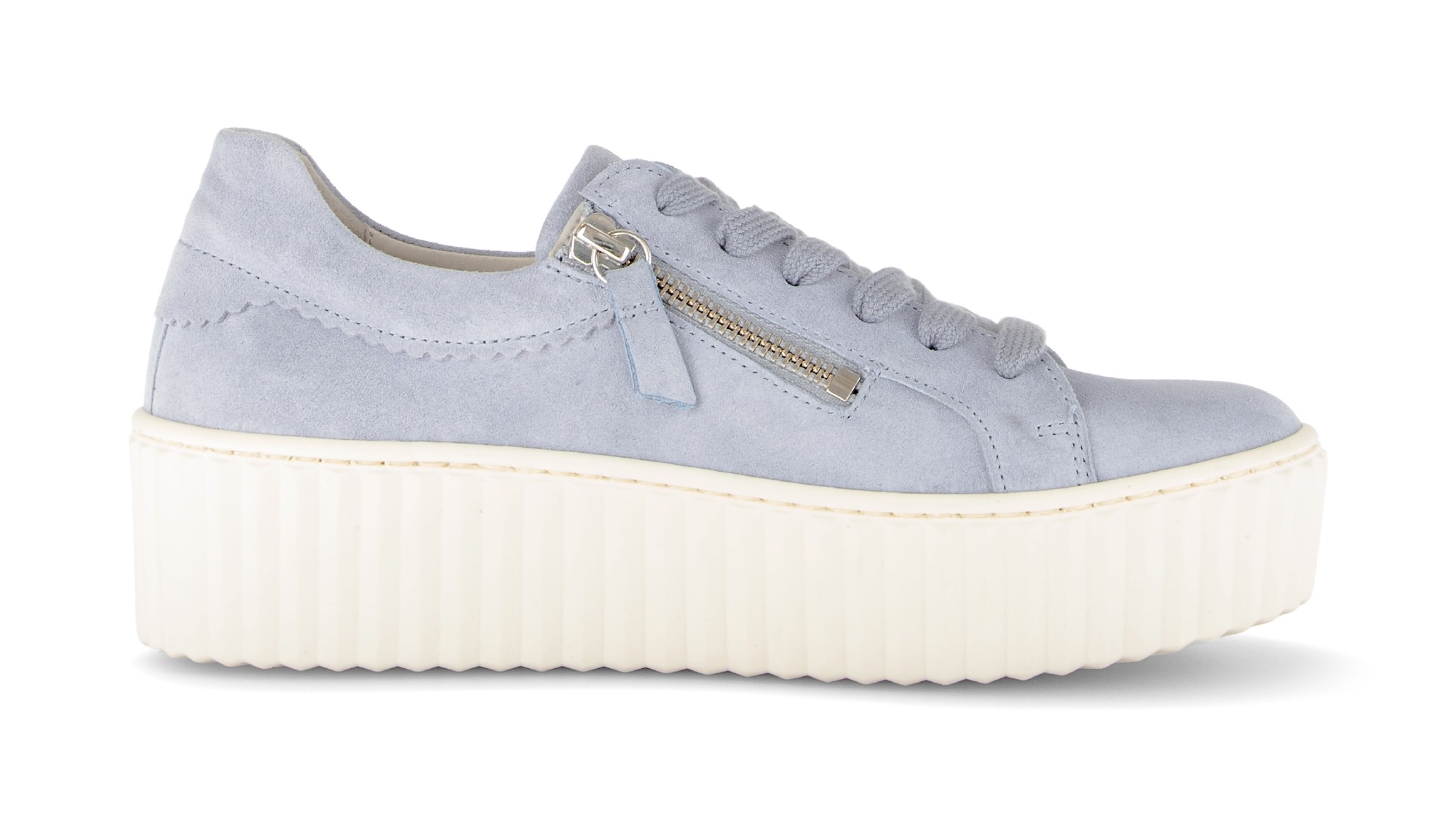 Gabor Plateausneaker  , Freizeitschuh, Halbschuh, Schnürer mit zwei Reißverschlüssen