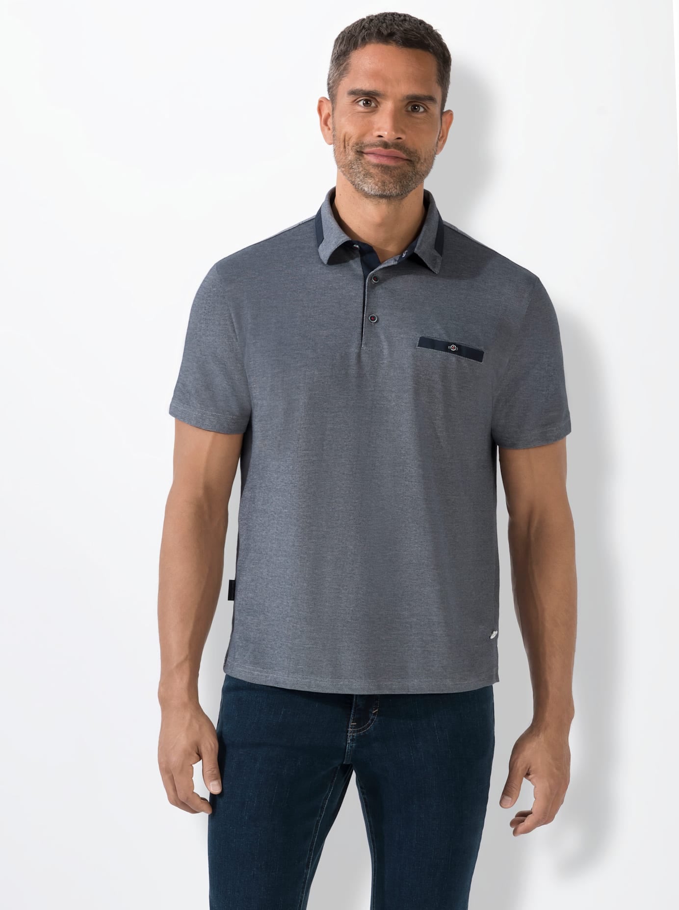 Marco Donati Poloshirt "Kurzarm-Poloshirt" 1 Stk. tlg. günstig online kaufen