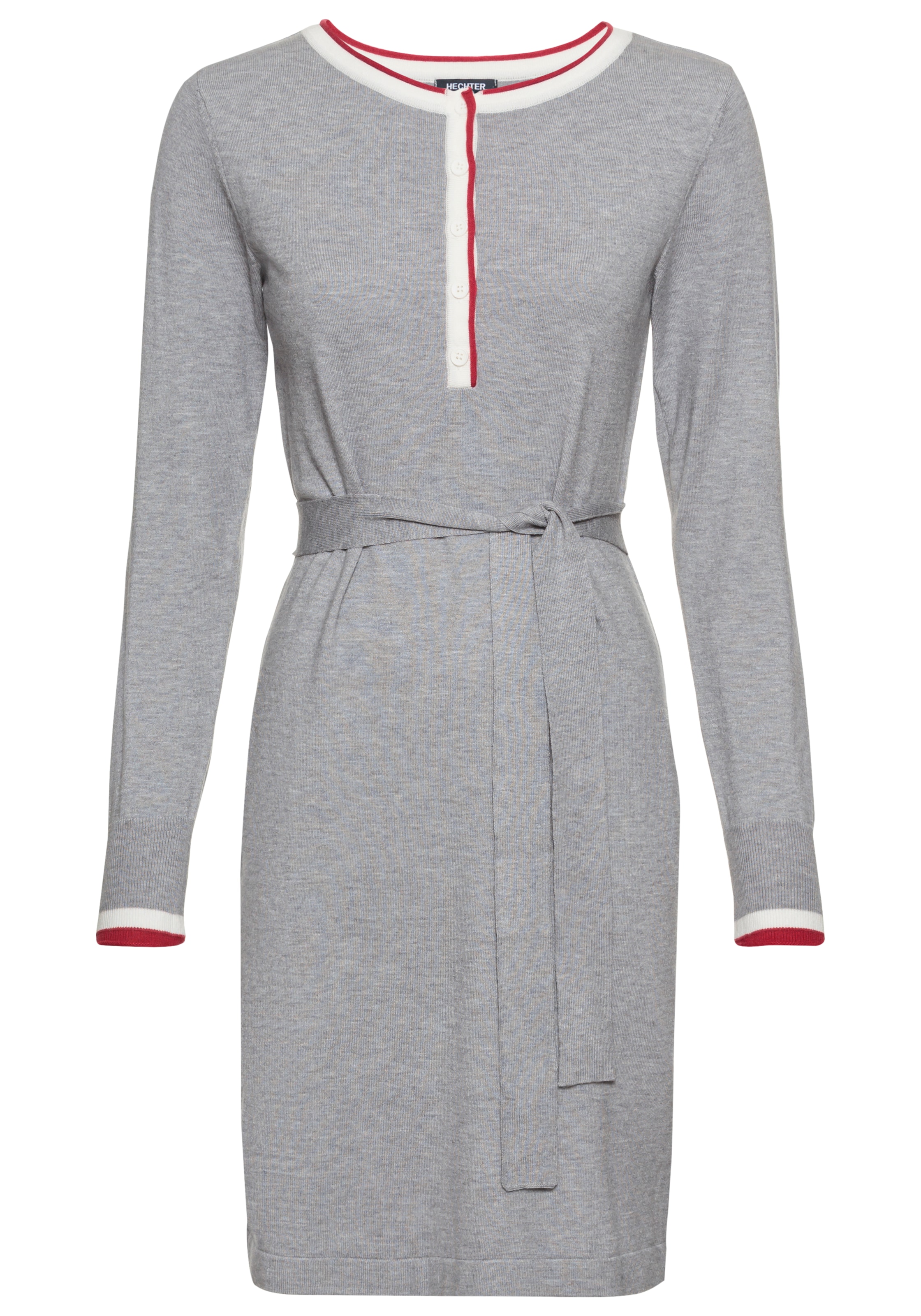 HECHTER PARIS Strickkleid, (2 tlg.), mit Kontrasthenley