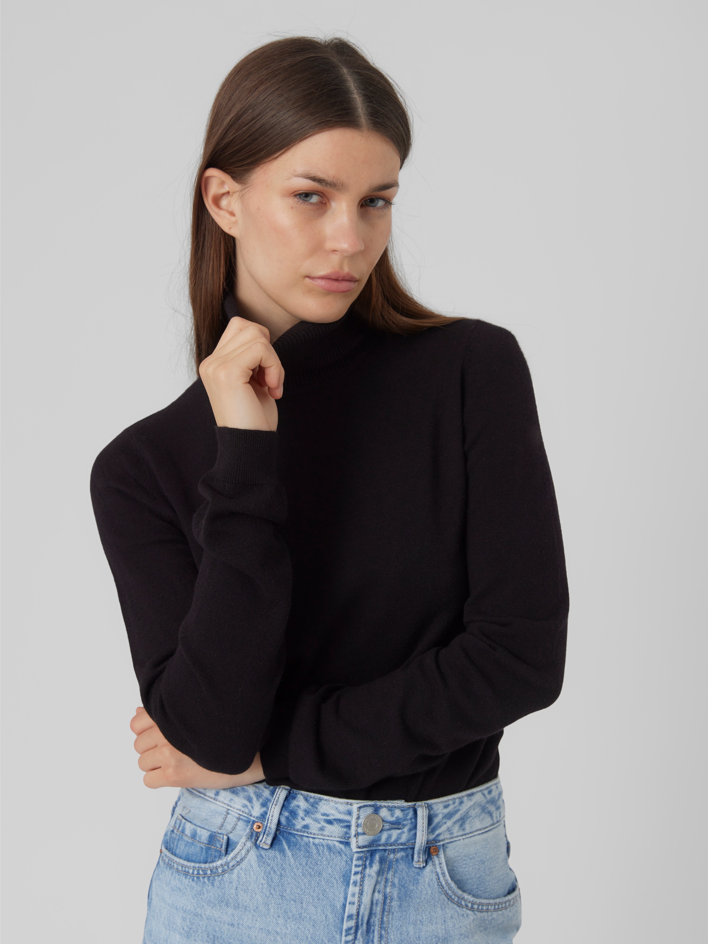 Vero Moda Rollkragenpullover "VMHAPPINESS LS ROLLNK PULLOVE GA NOOS" günstig online kaufen