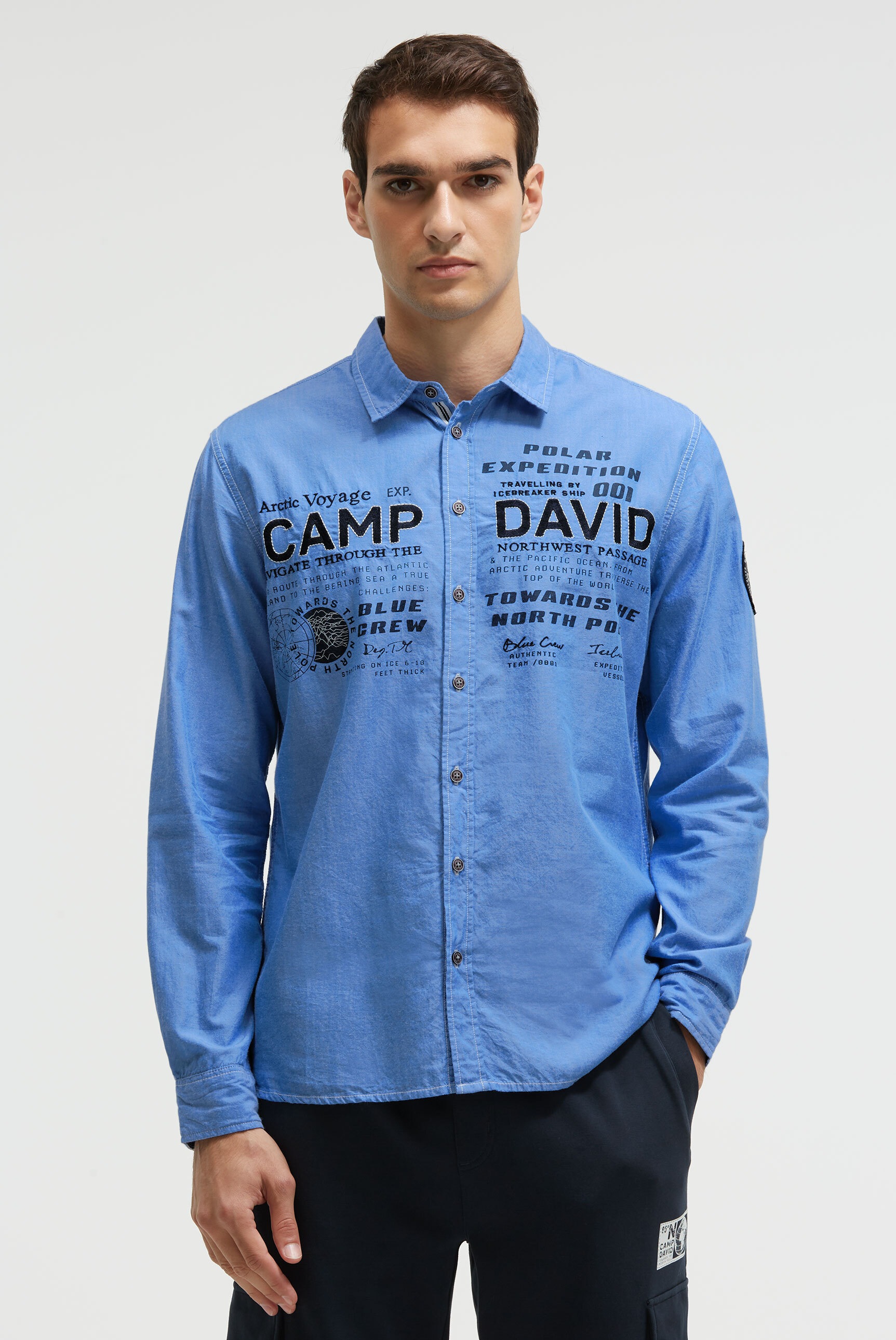 CAMP DAVID Langarmhemd, aus Baumwolle günstig online kaufen