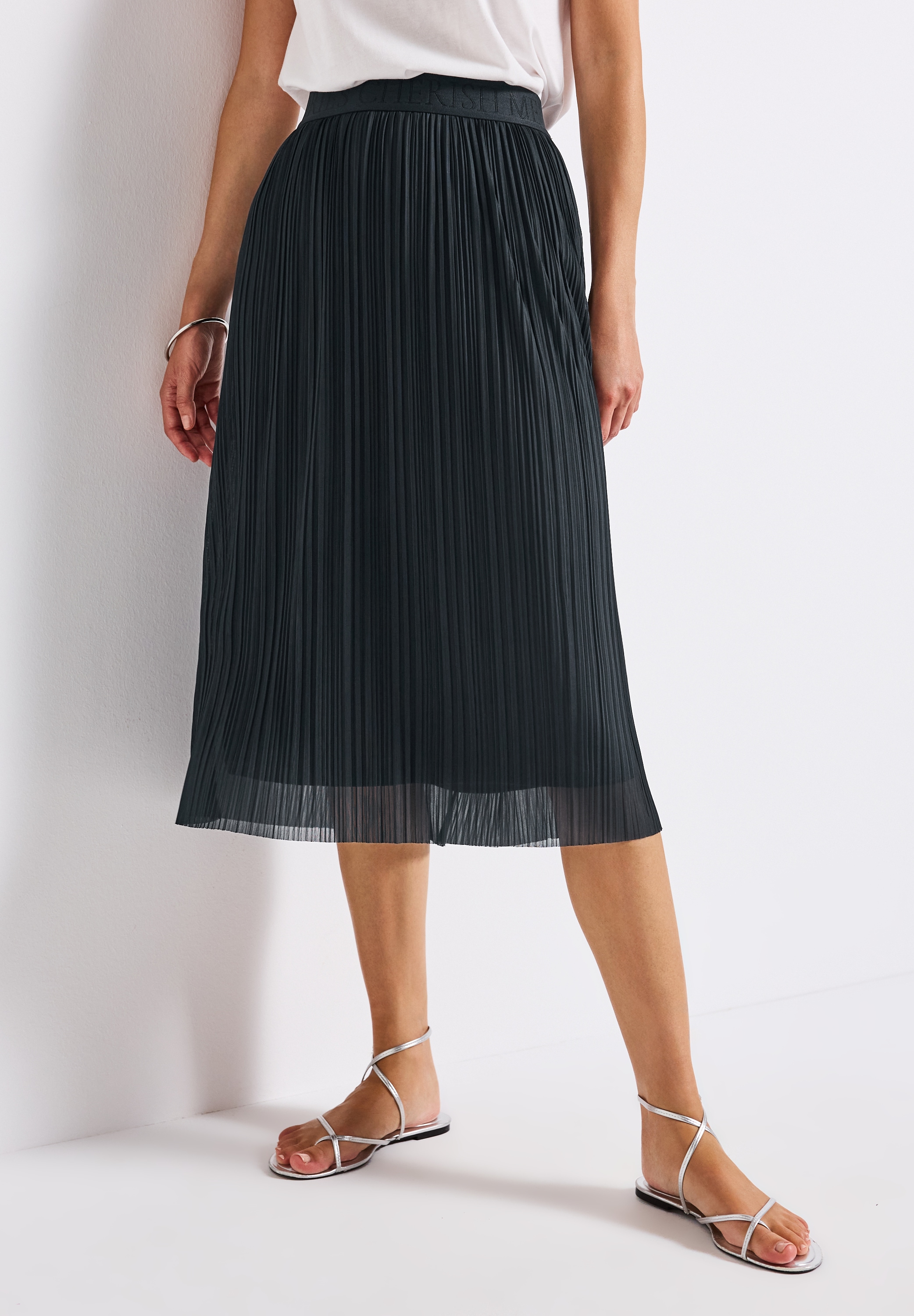 STREET ONE Plisseerock im Feel Good Fit