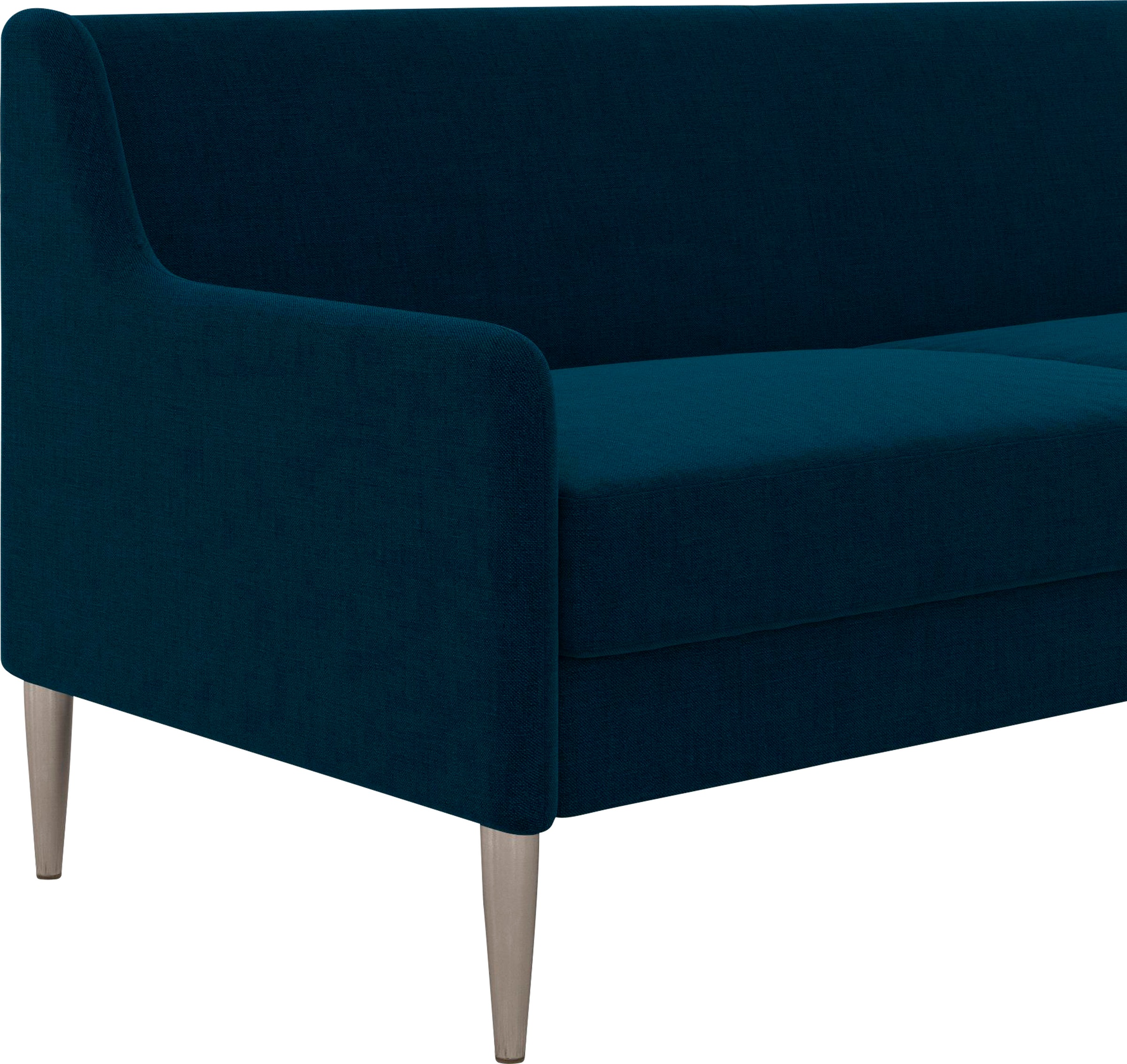 CosmoLiving by Cosmopolitan 3-Sitzer »Virginia«, (1 St.), Webstoff, Sitz und Rücken gepolstert, Beine aus Stahl, Sitzhöhe 42,5cm
