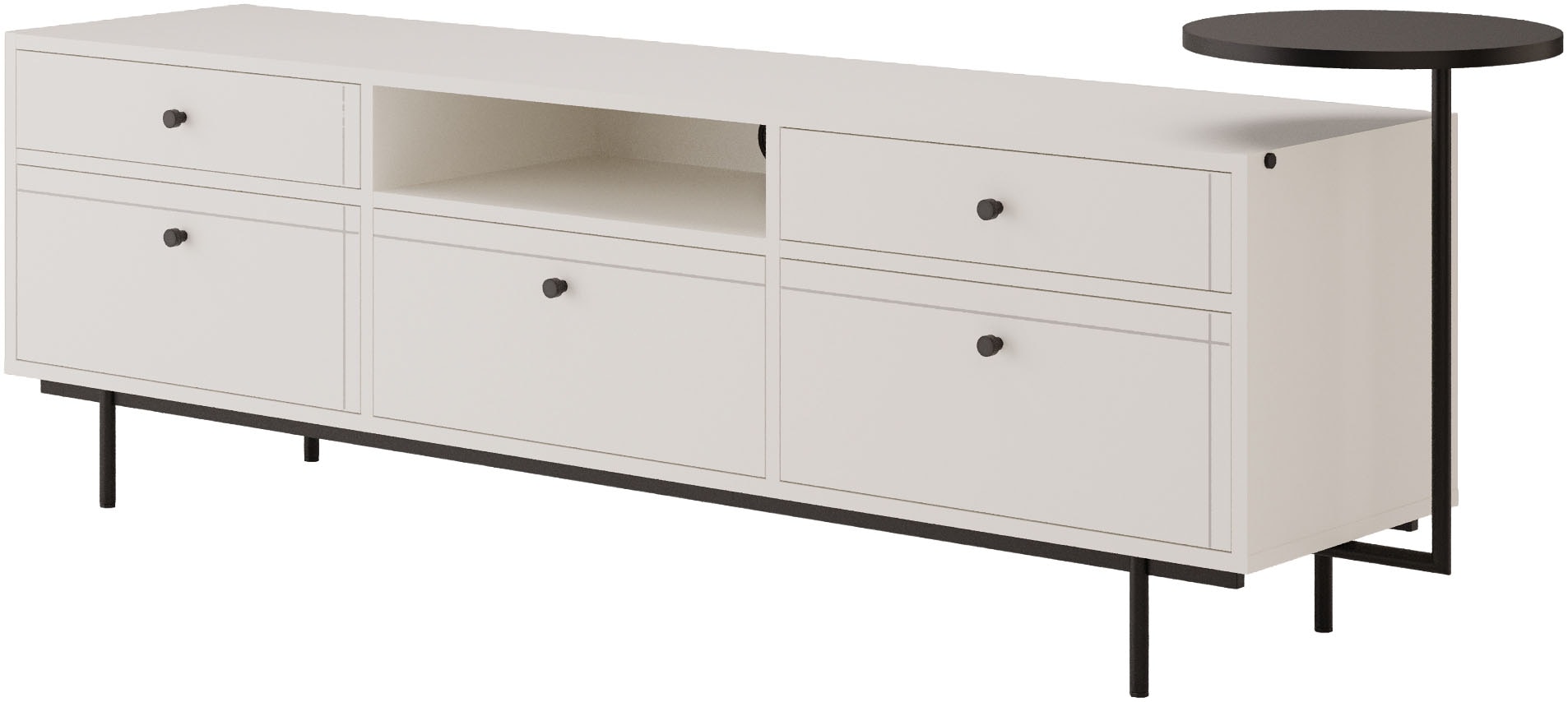 Home affaire TV-Board Seitlicher Design-Beistelltisch-stilvoll und funktional.