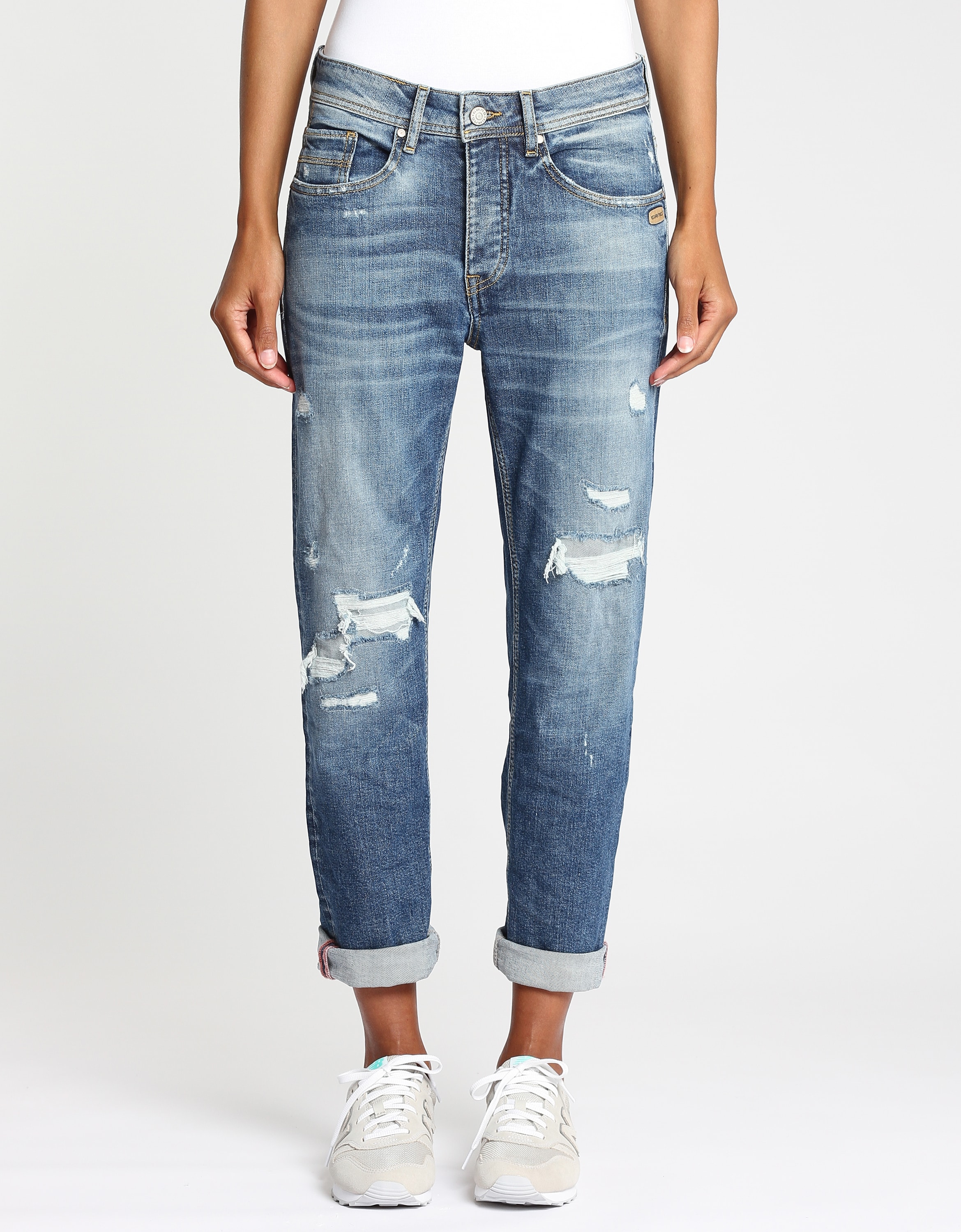GANG Boyfriend-Jeans "GANG Jeans Boyfriend 94NICA CROPPED" günstig online kaufen