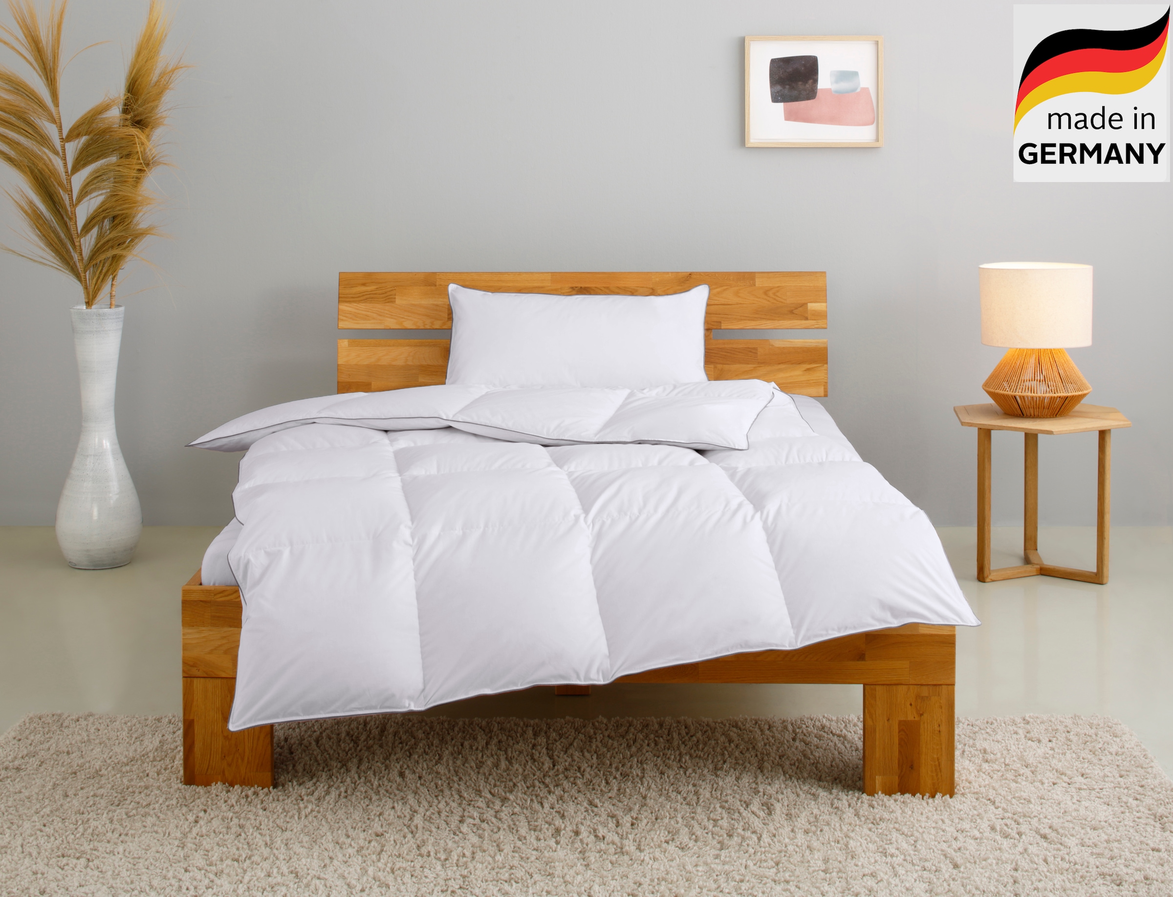 OTTO home Daunenbettdecke + Kopfkissen "TAMINS, Bettdecke 135x200 cm und 15 günstig online kaufen