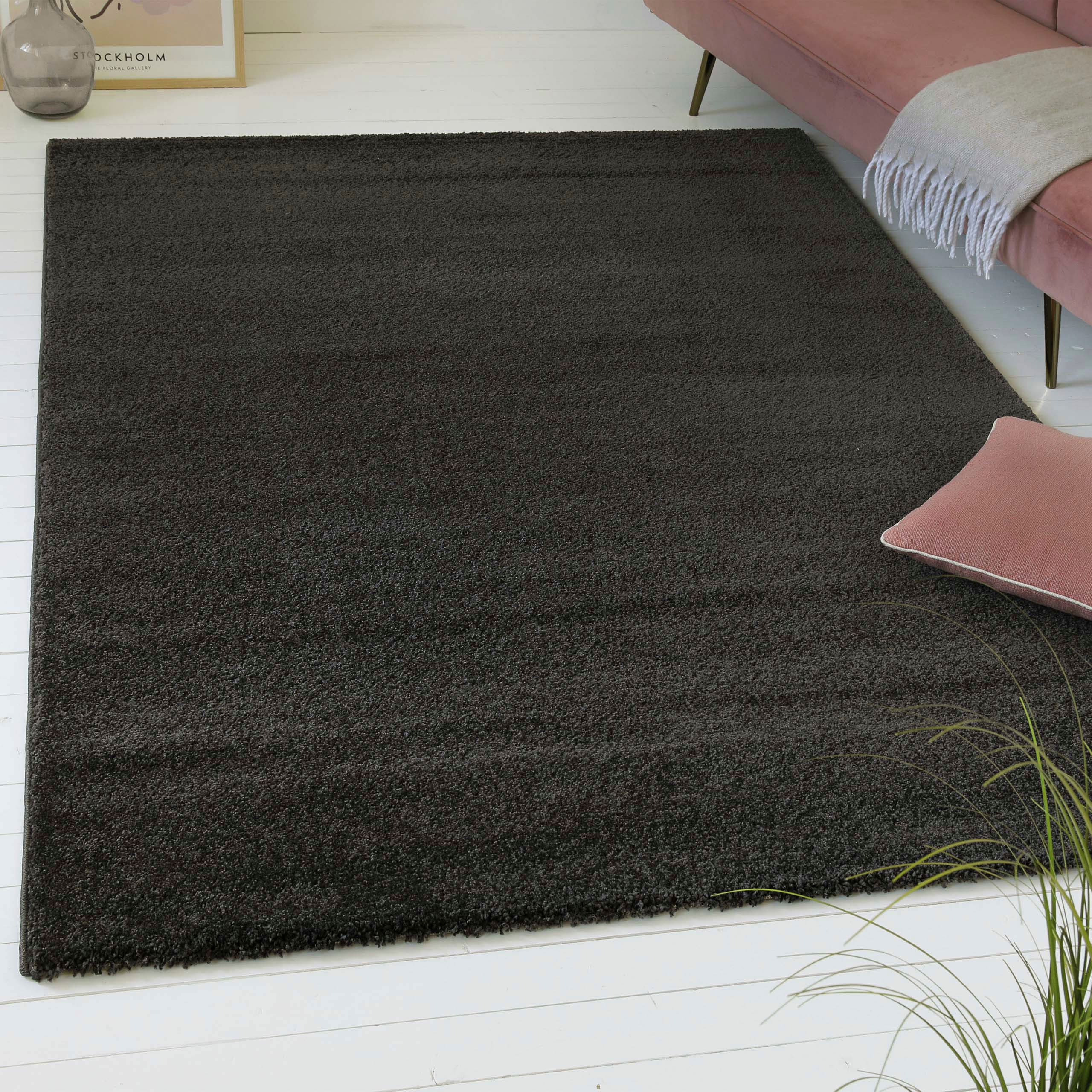 OTTO home "Chanley" rechteckig 13 mm Höhe moderner dichter weicher zeitloser Kurzflorteppich, Wohnzimmer