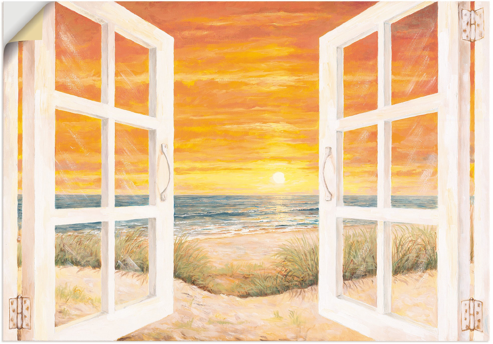 Artland Wandbild "Fenster zum Meer", Meer Bilder, (1 St.), als Alubild, Out günstig online kaufen