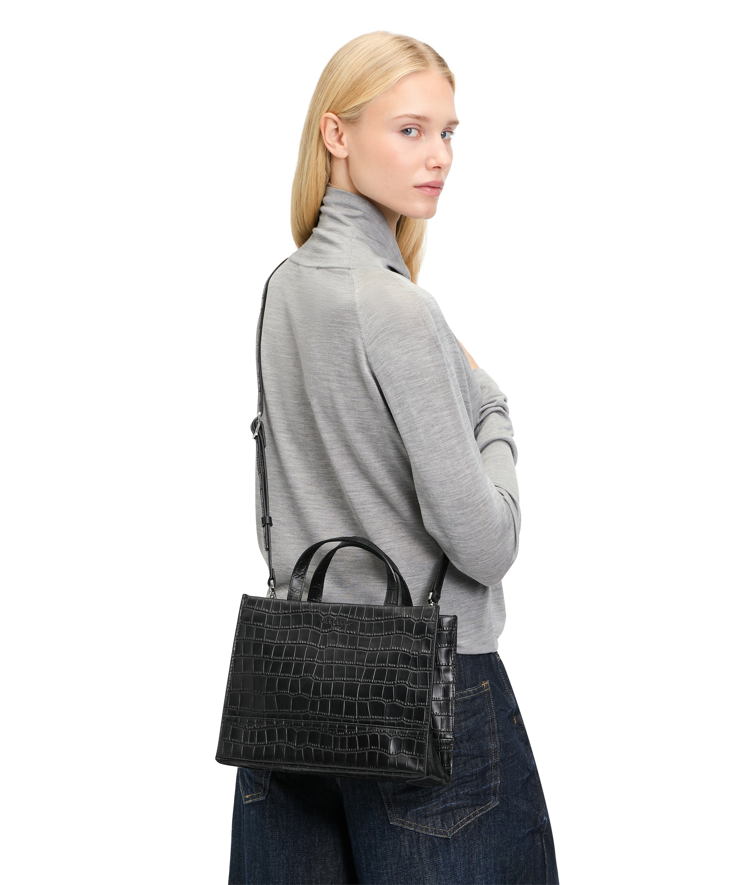 Liebeskind Berlin Henkeltasche "Satchel M LOU 2 NEW CROCO" günstig online kaufen