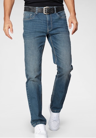 John Devin Straight-Jeans su Stretch