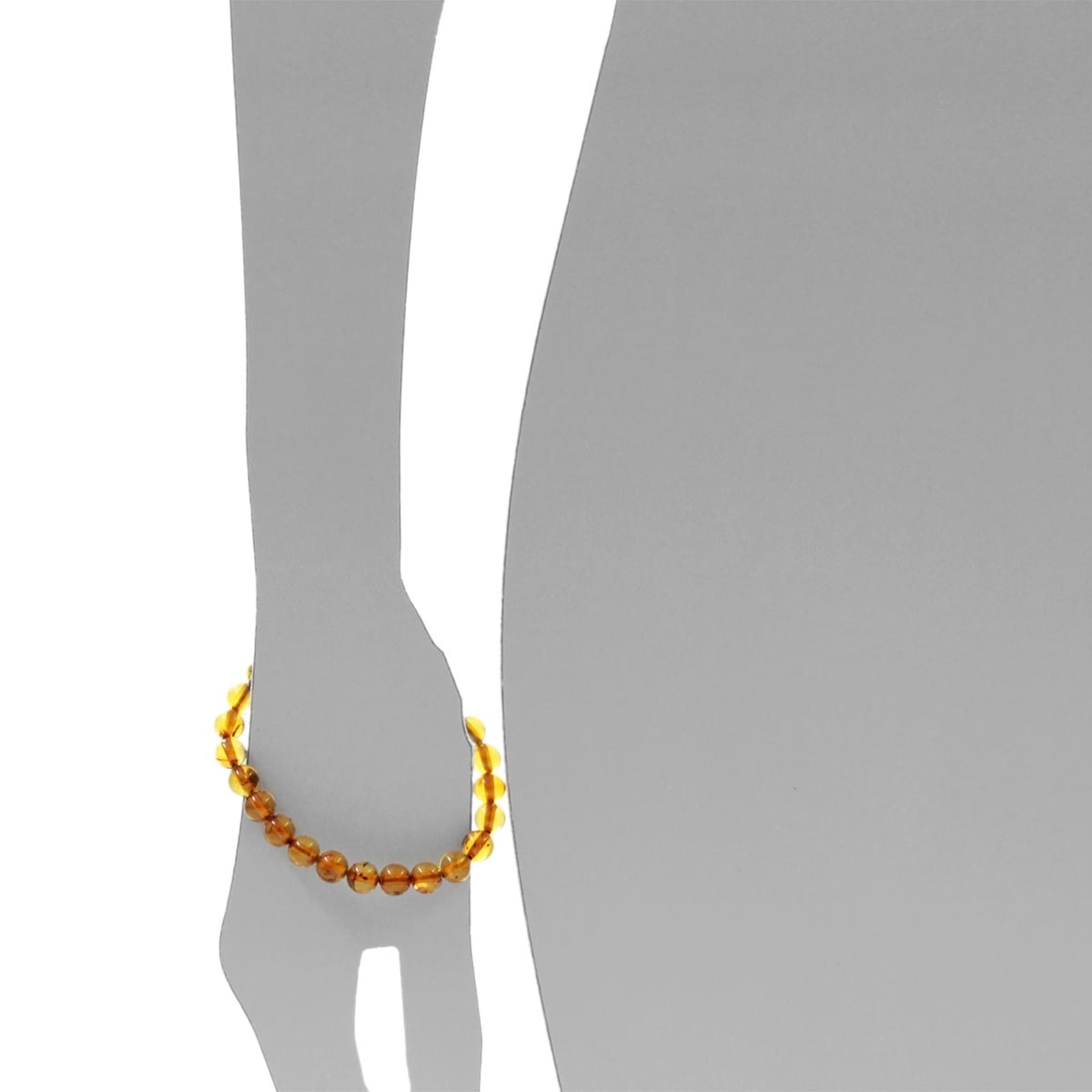 OSTSEE-SCHMUCK Armband »- Kugel 8 mm - Bernstein -,«