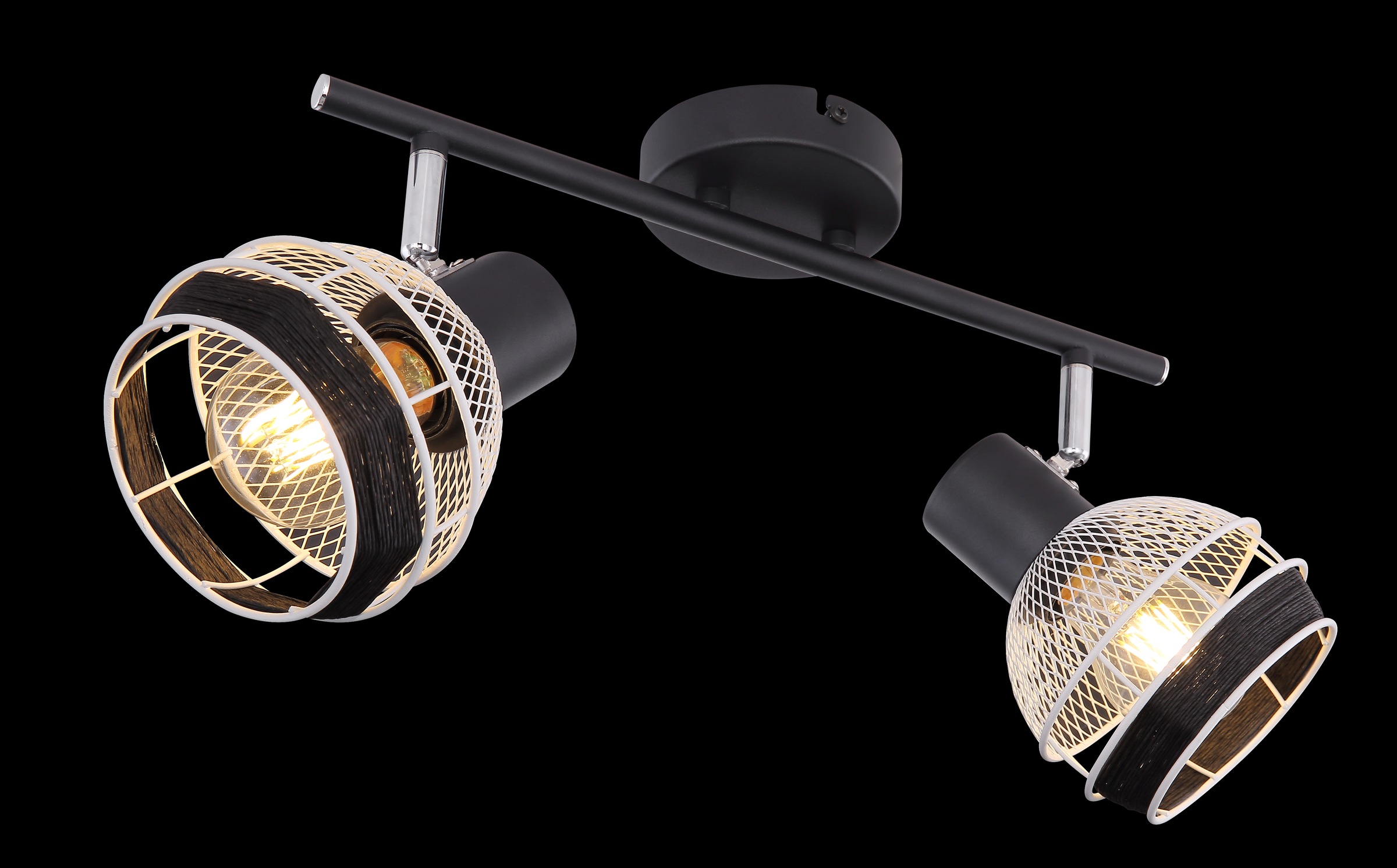 GLOBO LIGHTING Deckenstrahler »GRIDDY« E27 1 Stk. Spot Deckenspot Flur Schlafzimmer Wohnzimmer