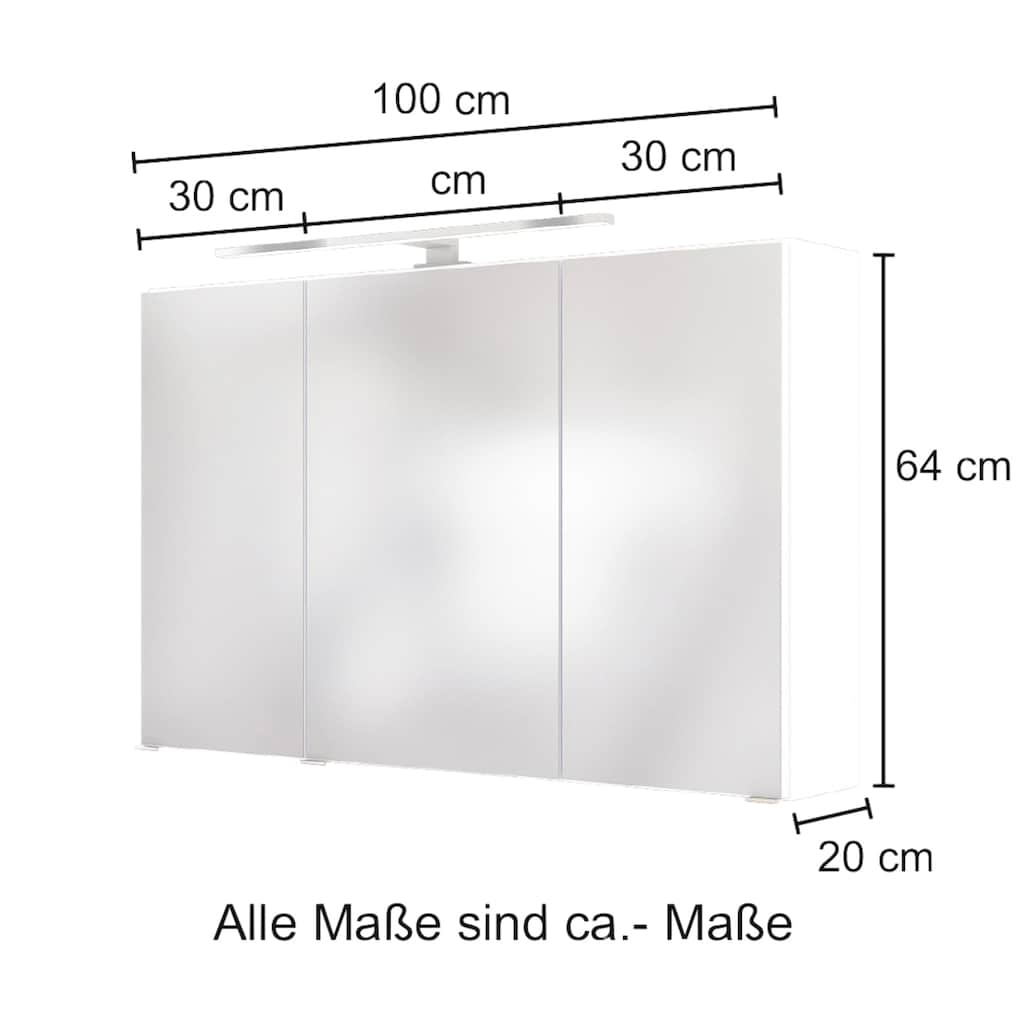 HELD MÖBEL Spiegelschrank »Baabe«