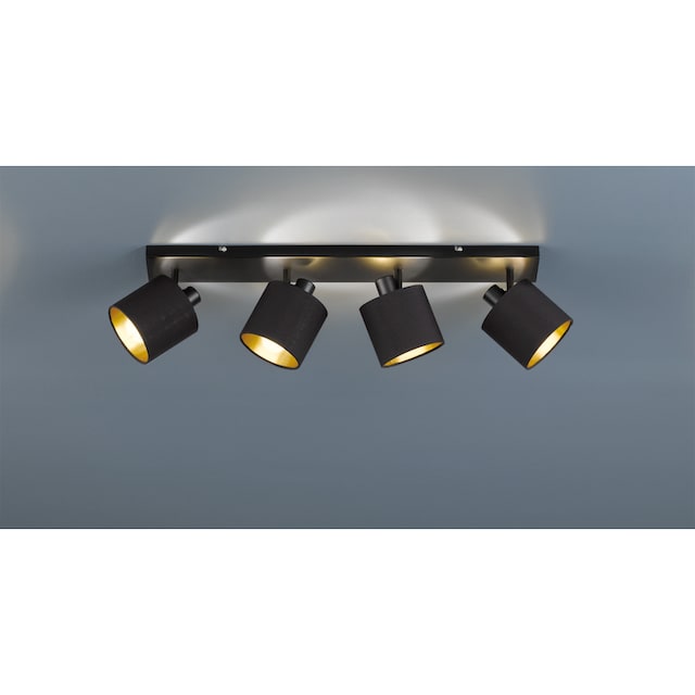 TRIO Leuchten Deckenstrahler »Tommy«, 4 flammig-flammig, 4-flammiger  Deckenspot (E14) in schwarz-gold Optik kaufen | BAUR