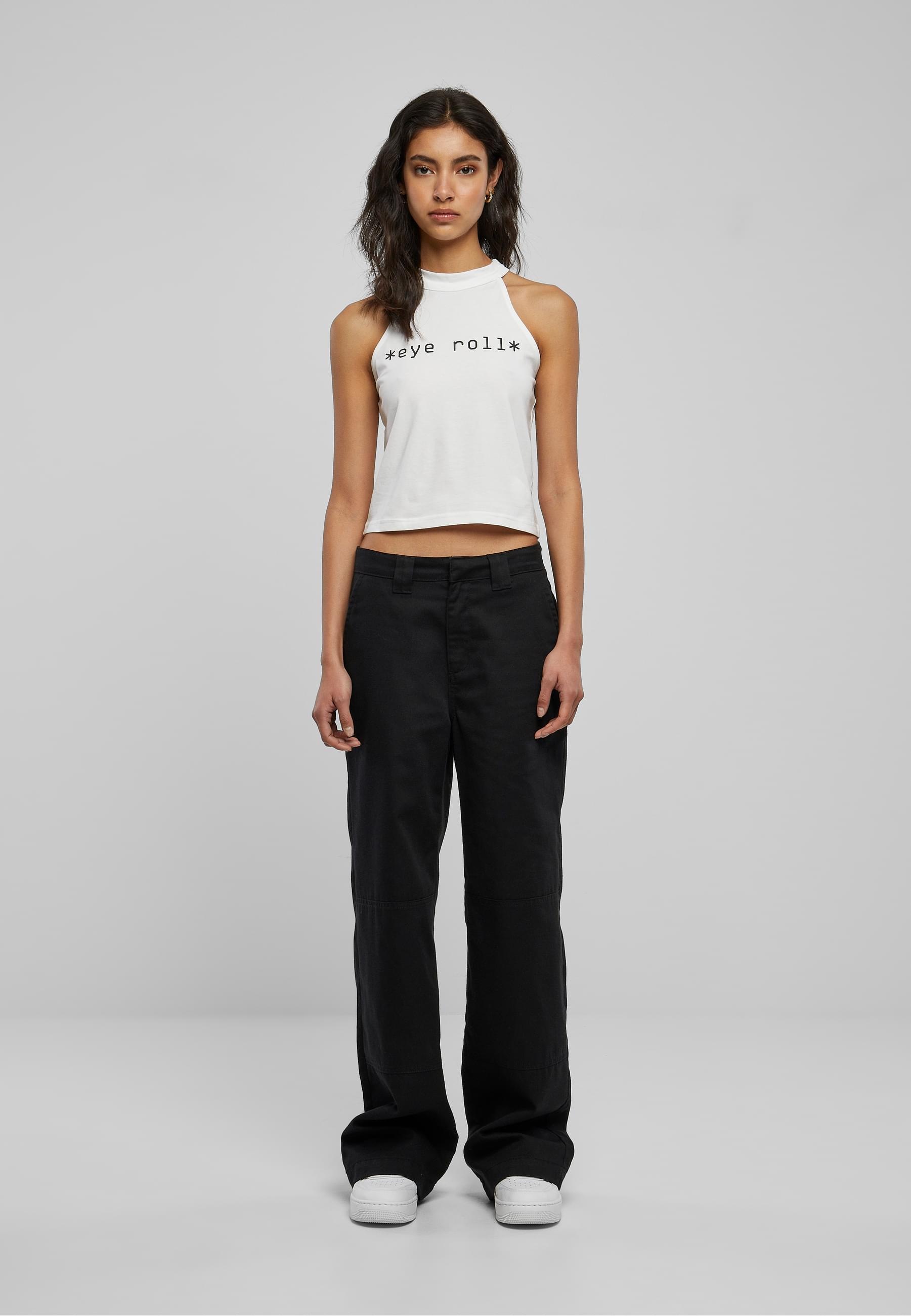 Miss Tee Muskelshirt »Miss Tee Damen Eye Roll Turtleneck Short Top« 1 Stk. tlg.