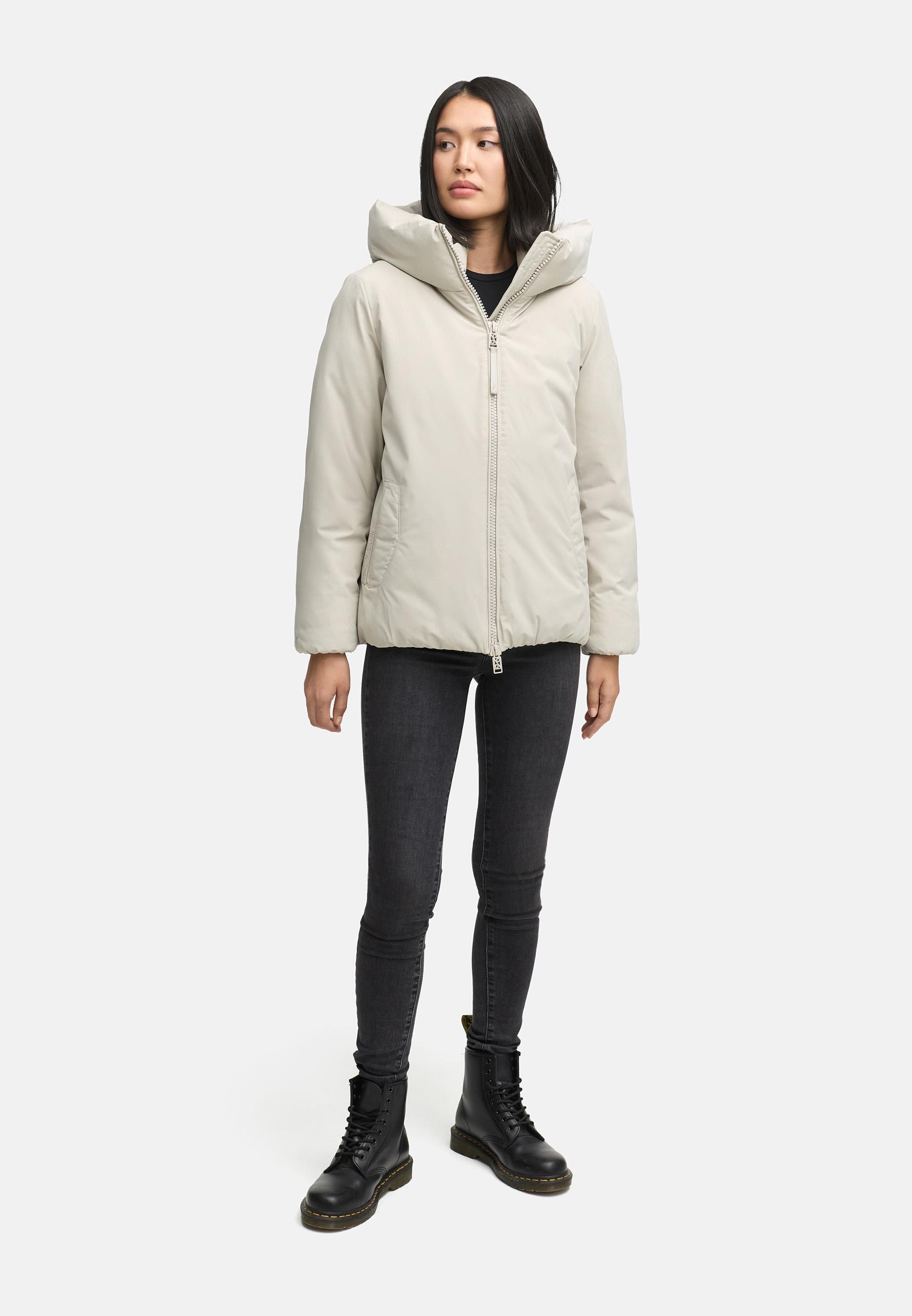 Navahoo Winterjacke »Blütenlicht 14«, mit Kapuze, Warme Damenjacke mit hohem Kragen